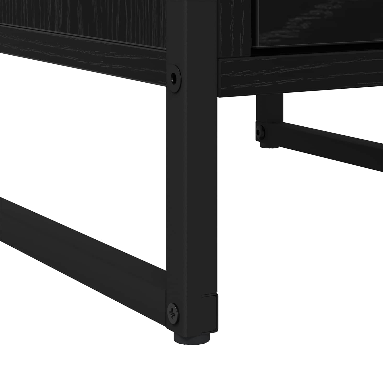 Nachtkastje 2 pcs Zwart Eiken 39,5 x 30 x 50 cm Bewerkt hout is nu te koop bij PeponiXL, paradijselijk wonen!