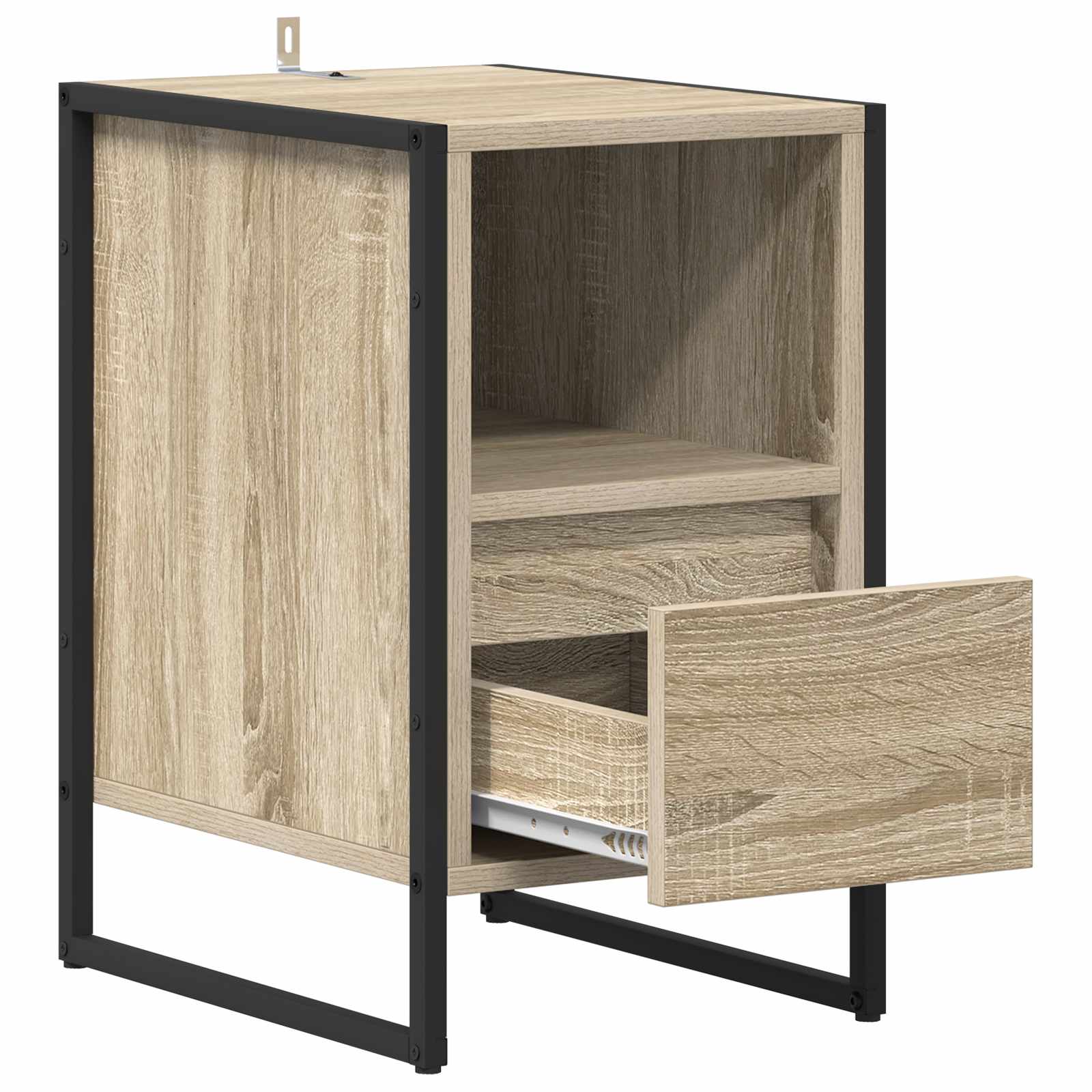 Nachtkastje 2 pcs Sonoma 39,5 x 30 x 50 cm Bewerkt hout is nu te koop bij PeponiXL, paradijselijk wonen!