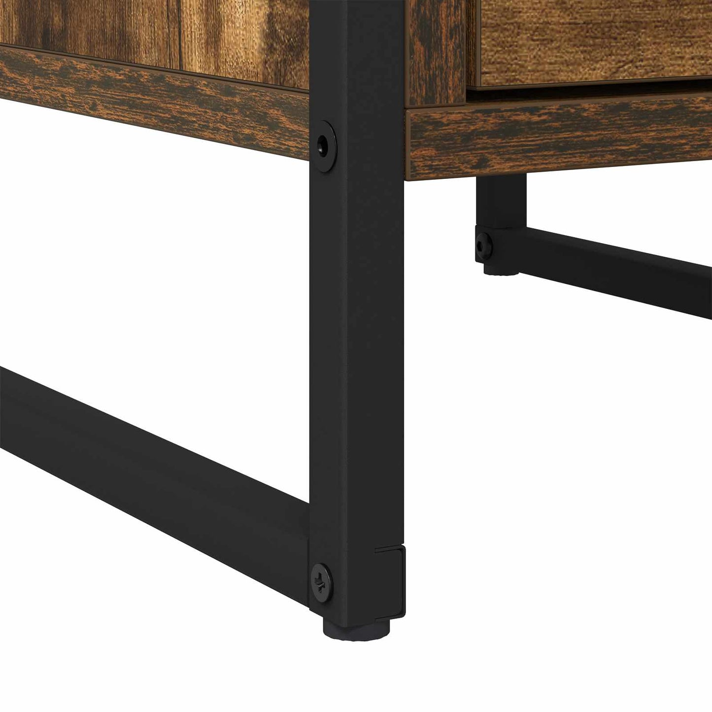 Nachtkastje met lade Rook Eik 39,5 x 30 x 50 cm Bewerkt hout is nu te koop bij PeponiXL, paradijselijk wonen!