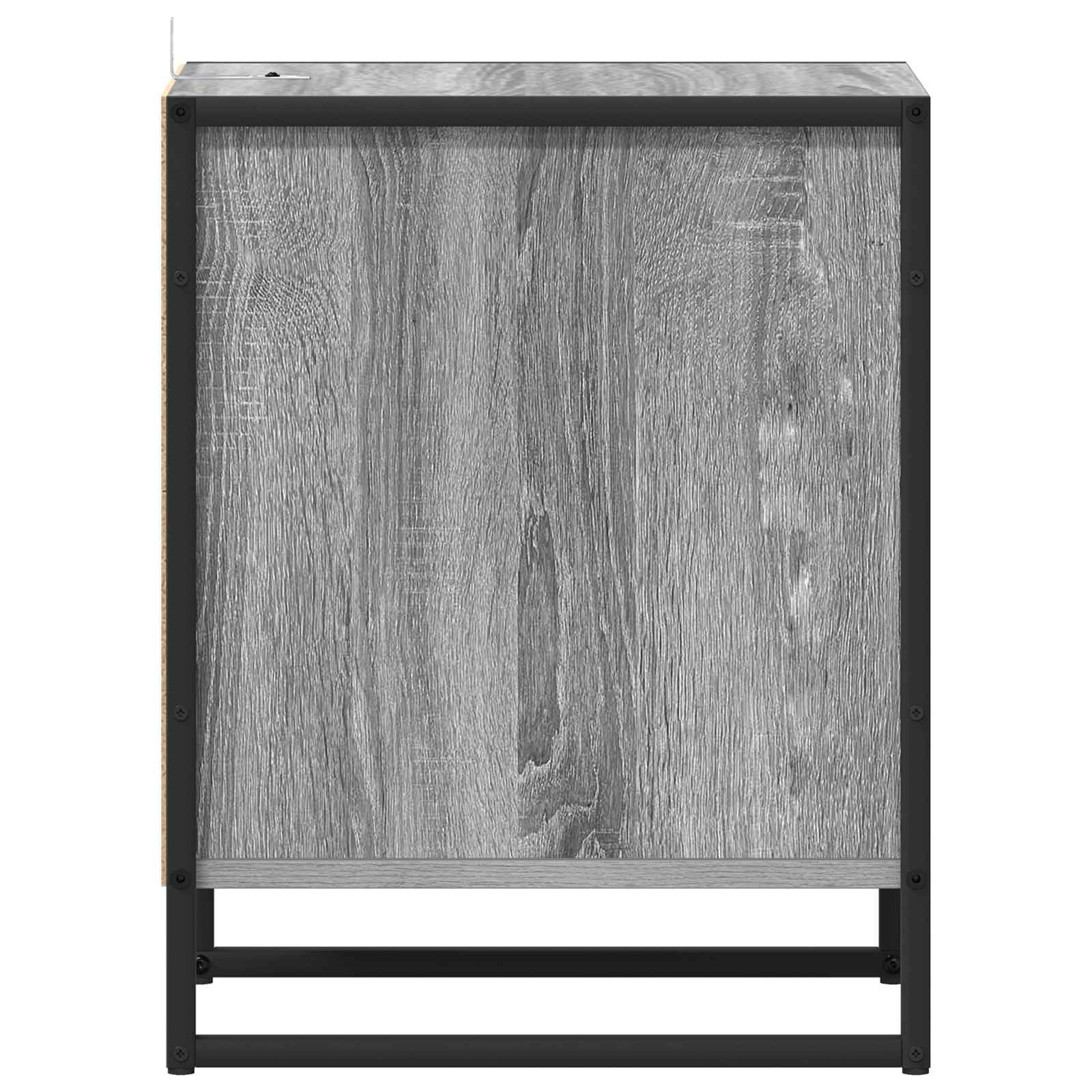 Nachtkastje 2 pcs Grijs Sonoma 39,5 x 30 x 50 cm Bewerkt hout is nu te koop bij PeponiXL, paradijselijk wonen!