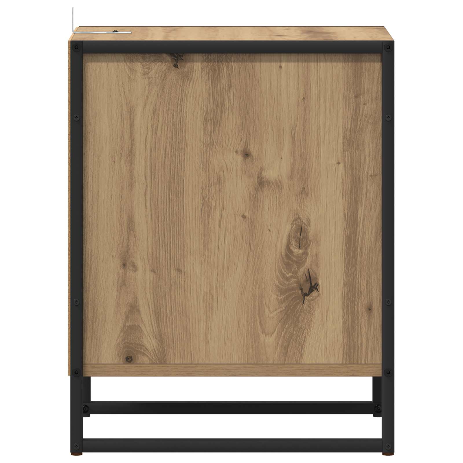 Nachtkastje Ambachtelijk eiken 39,5 x 30 x 50 cm Bewerkt hout is nu te koop bij PeponiXL, paradijselijk wonen!