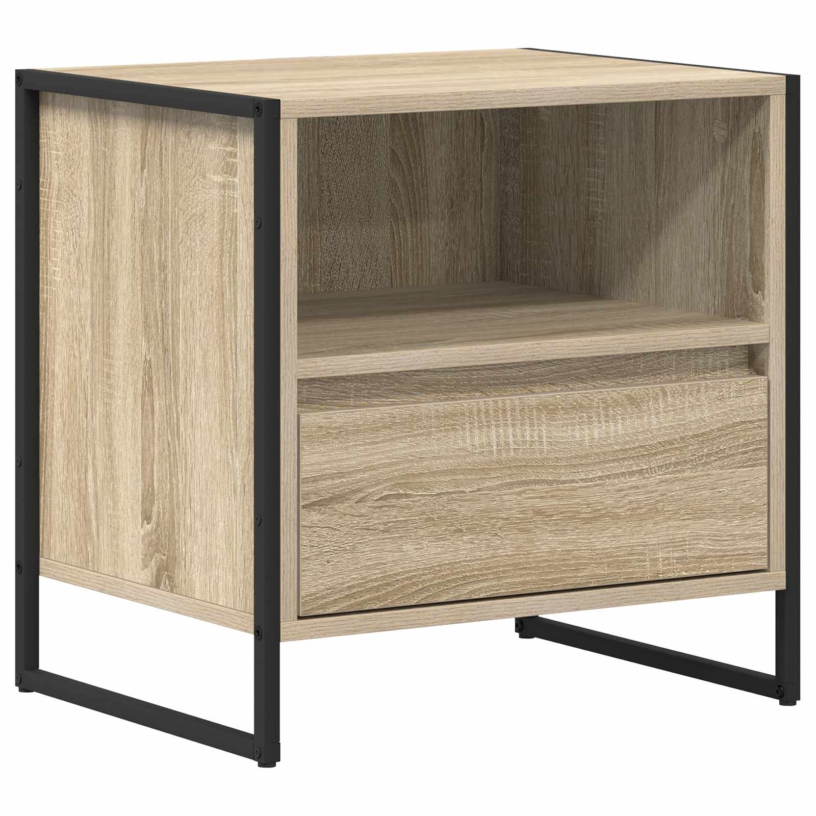 Nachtkastje 2 pcs Sonoma 50 x 39,5 x 50 cm Bewerkt hout is nu te koop bij PeponiXL, paradijselijk wonen!