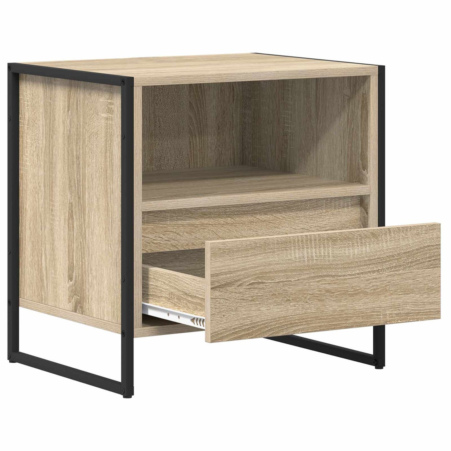 Nachtkastje 2 pcs Sonoma 50 x 39,5 x 50 cm Bewerkt hout is nu te koop bij PeponiXL, paradijselijk wonen!