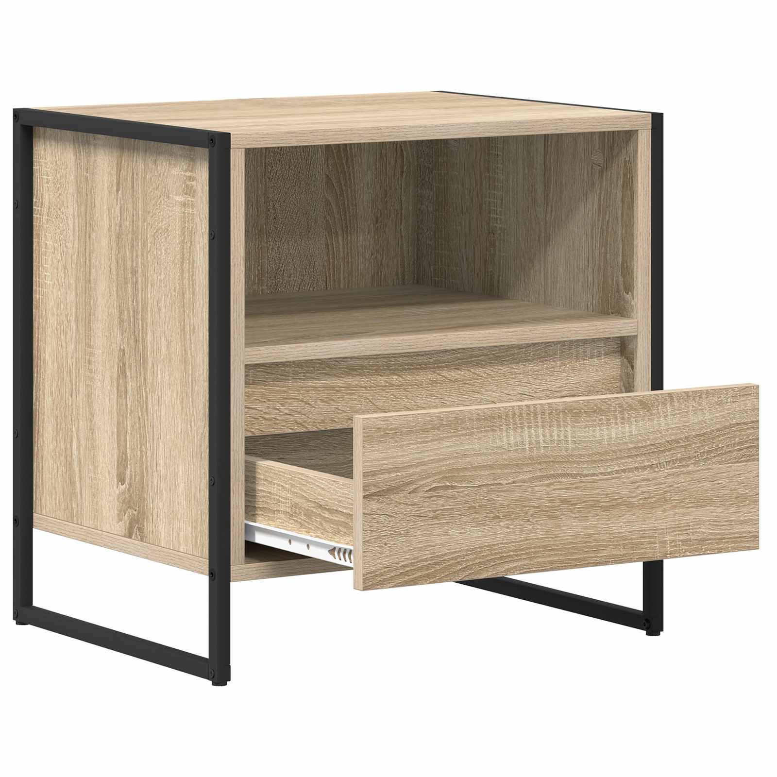 Nachtkastje 2 pcs Sonoma 50 x 39,5 x 50 cm Bewerkt hout is nu te koop bij PeponiXL, paradijselijk wonen!
