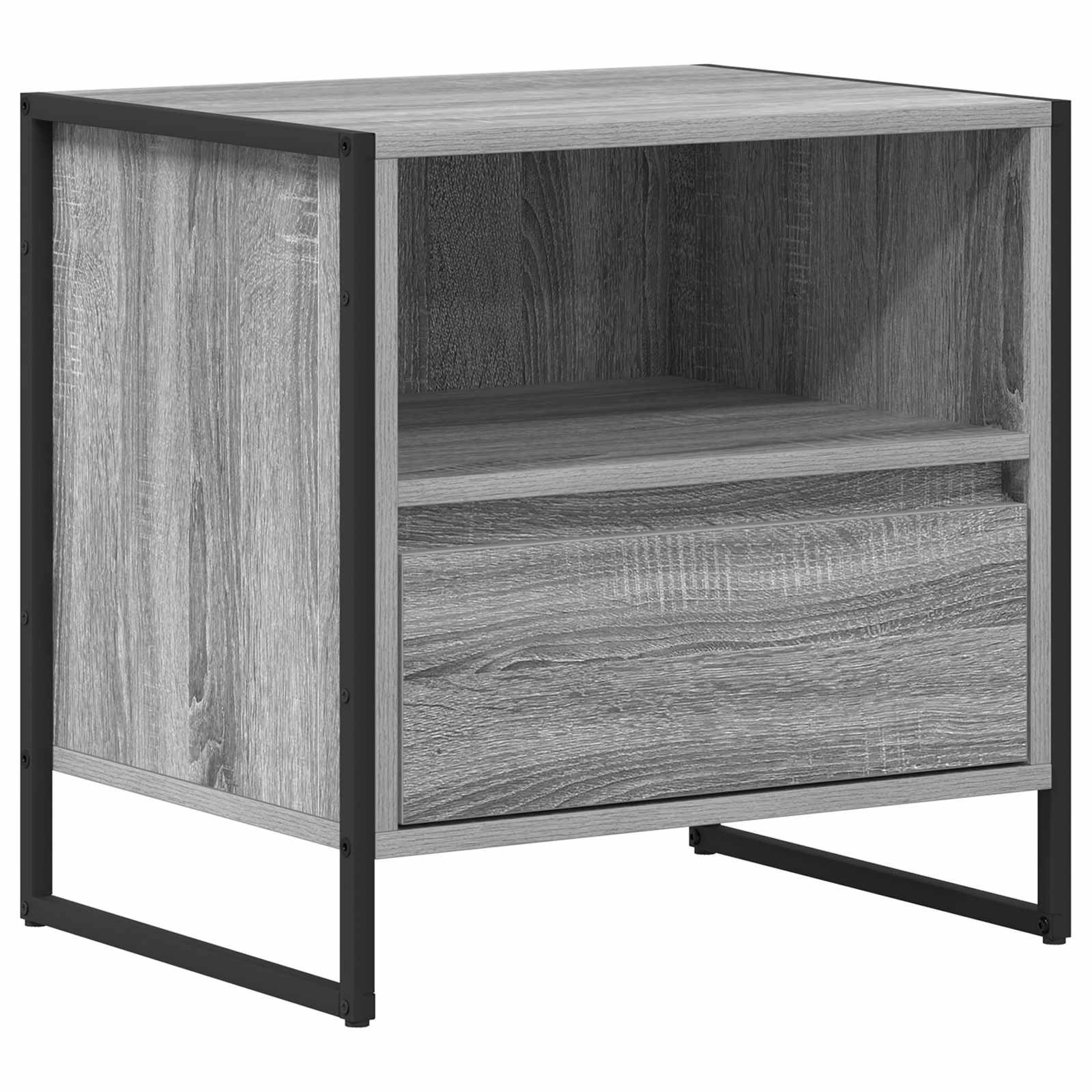 Nachtkastje 2 pcs Grijs Sonoma 50 x 39,5 x 50 cm Bewerkt hout is nu te koop bij PeponiXL, paradijselijk wonen!