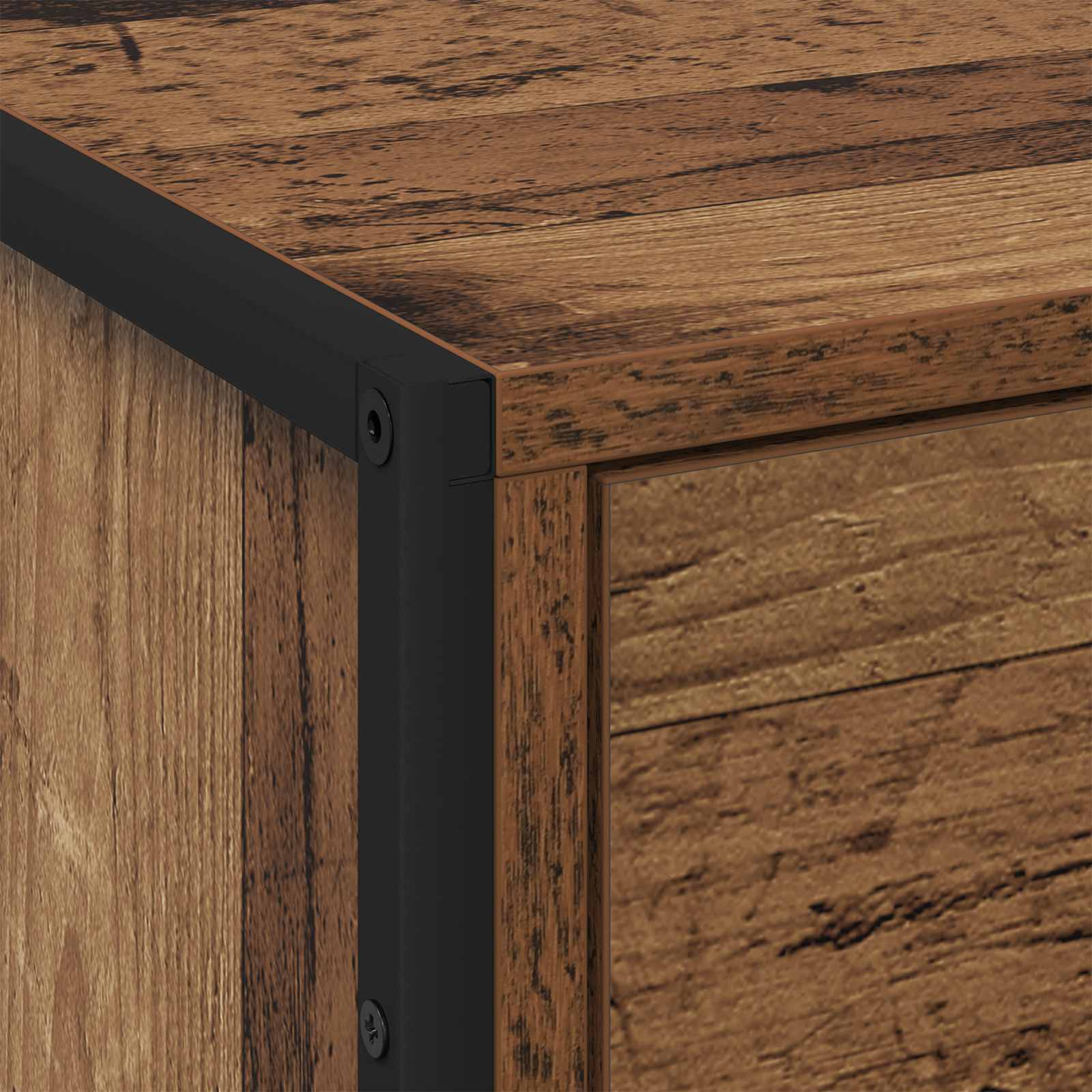 Nachtkastje 2 pcs Oud Hout 50 x 39,5 x 50 cm Bewerkt hout is nu te koop bij PeponiXL, paradijselijk wonen!