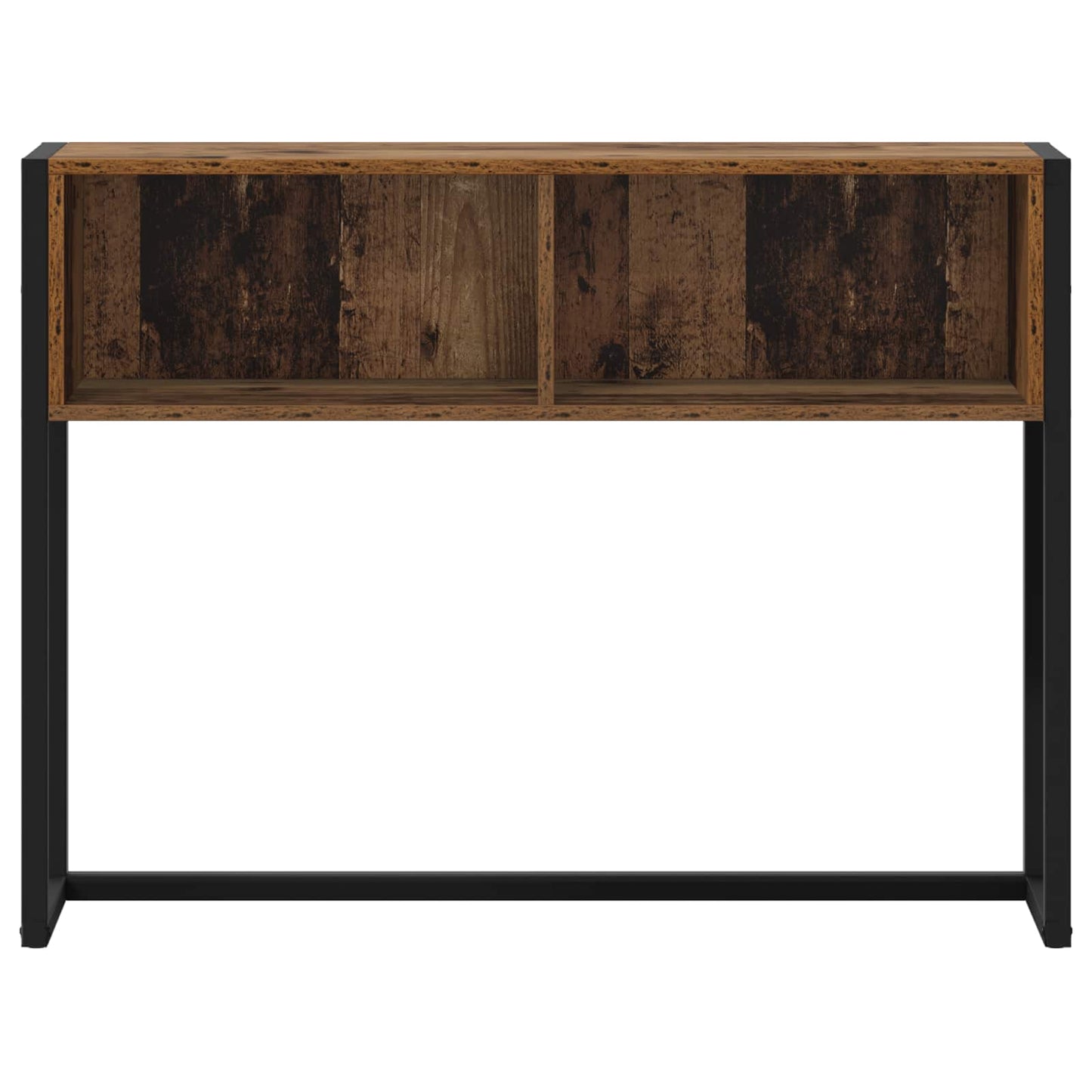 Bijzettafel met opslag Oud Hout 100 x 36 x 75 cm Bewerkt hout is nu te koop bij PeponiXL, paradijselijk wonen!