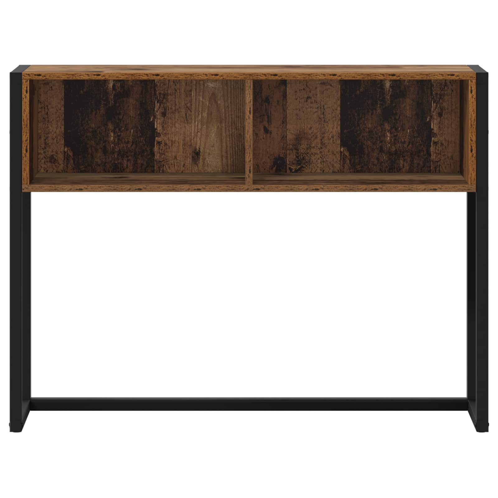 Bijzettafel met opslag Oud Hout 100 x 36 x 75 cm Bewerkt hout is nu te koop bij PeponiXL, paradijselijk wonen!