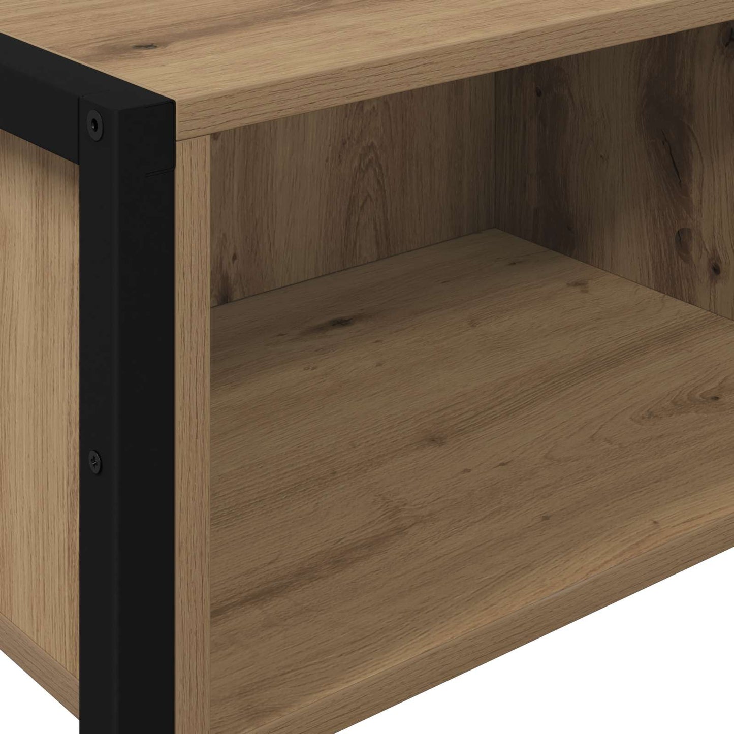 Bijzettafel Ambachtelijk eiken 100 x 36 x 75 cm Bewerkt hout is nu te koop bij PeponiXL, paradijselijk wonen!