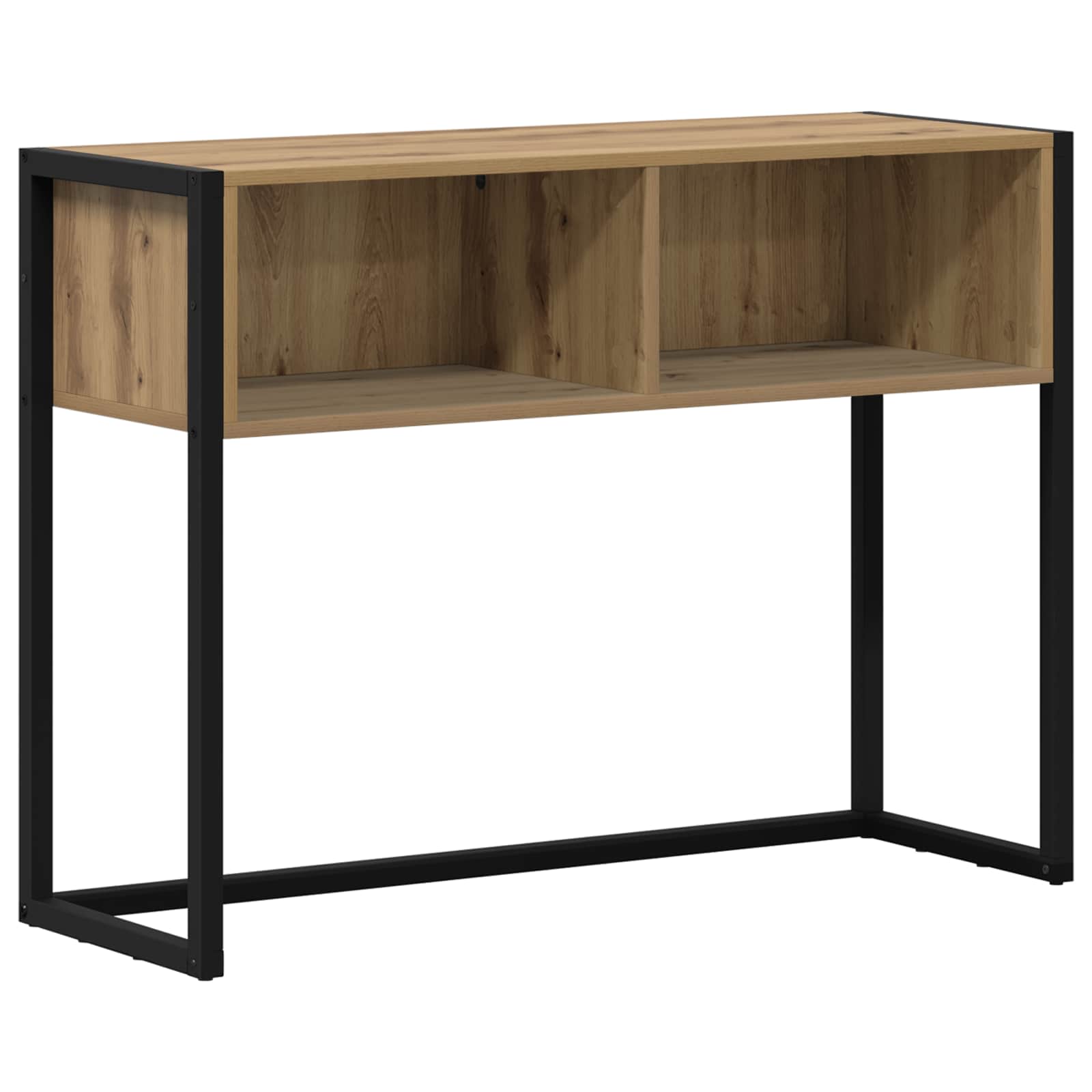 Bijzettafel Ambachtelijk eiken 100 x 36 x 75 cm Bewerkt hout is nu te koop bij PeponiXL, paradijselijk wonen!
