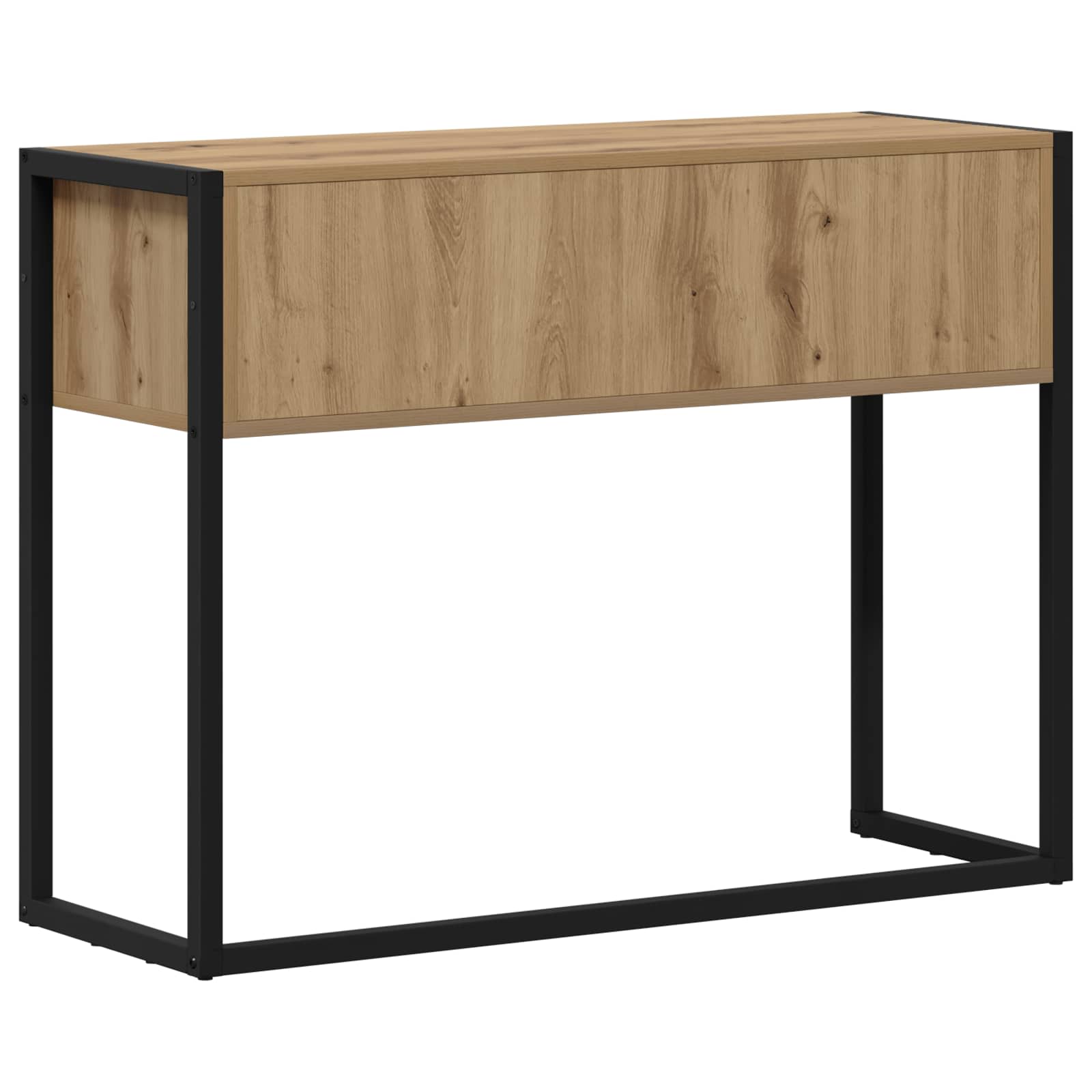 Bijzettafel Ambachtelijk eiken 100 x 36 x 75 cm Bewerkt hout is nu te koop bij PeponiXL, paradijselijk wonen!