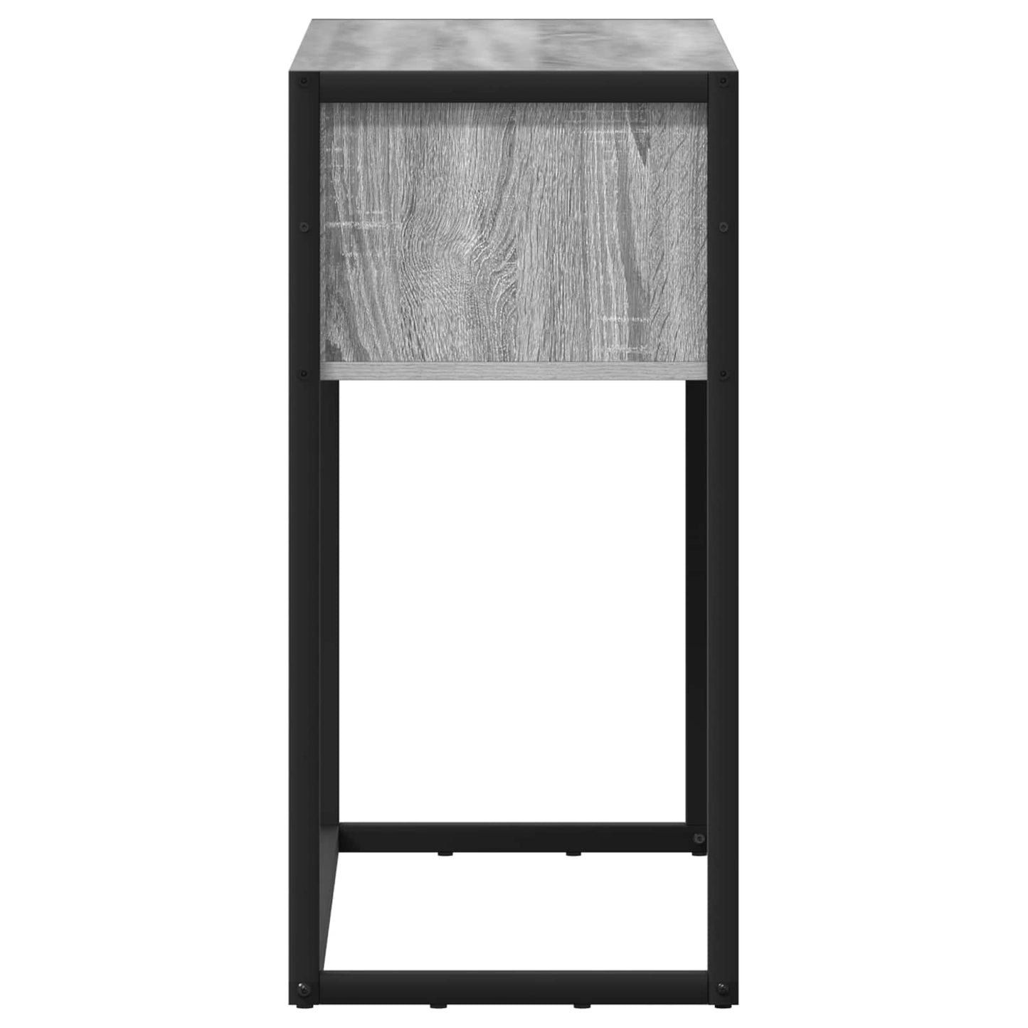 Bijzettafel met lade Grijs Sonoma 100 x 36 x 75 cm Bewerkt hout is nu te koop bij PeponiXL, paradijselijk wonen!