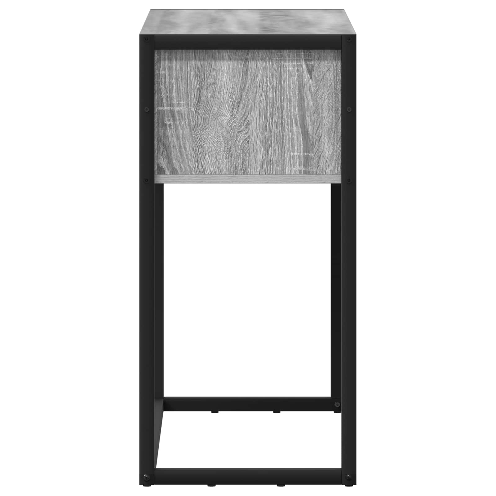Bijzettafel met lade Grijs Sonoma 100 x 36 x 75 cm Bewerkt hout is nu te koop bij PeponiXL, paradijselijk wonen!
