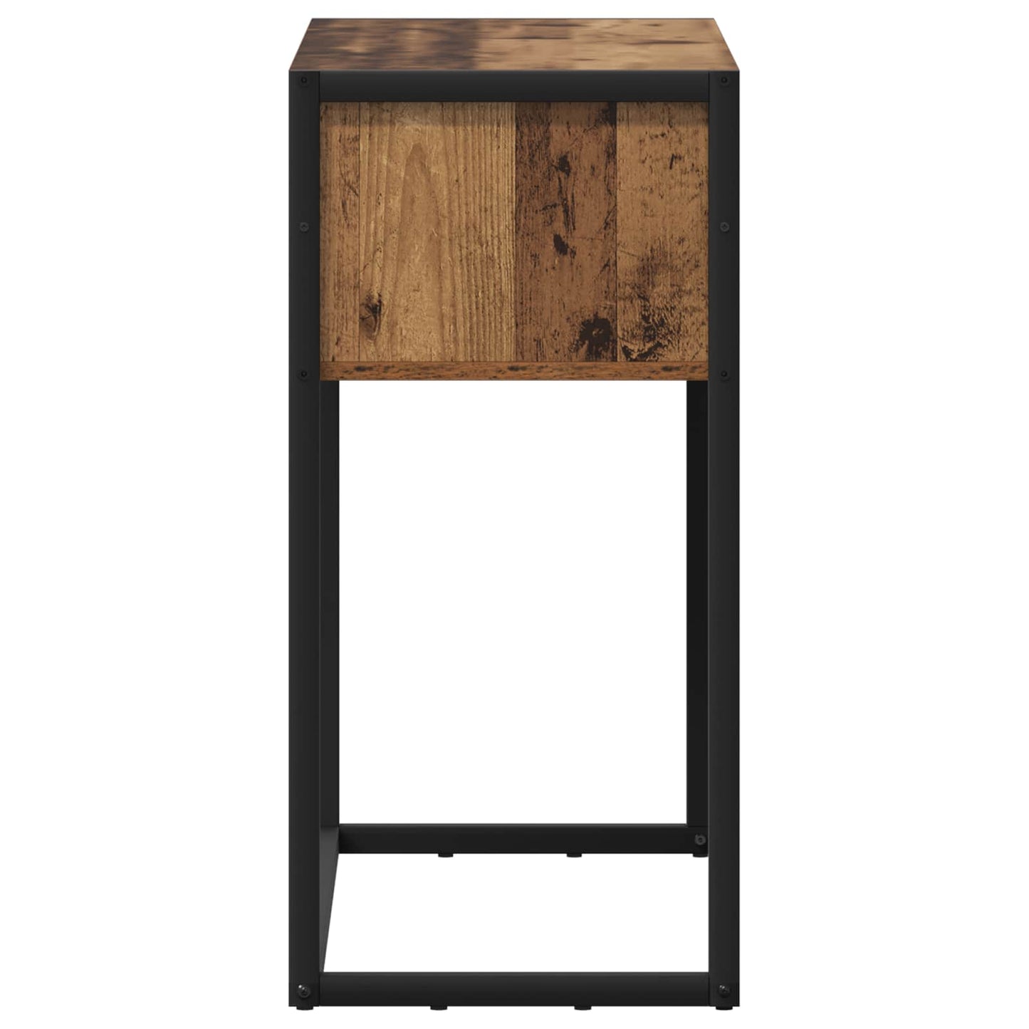 Bijzettafel met lade Oud Hout 100 x 36 x 75 cm Bewerkt hout is nu te koop bij PeponiXL, paradijselijk wonen!