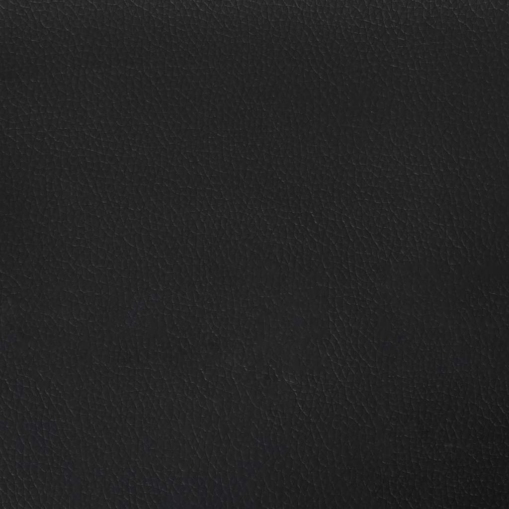 Chesterfield Bank met kussen Zwart 120,5 x 65 x 75 cm Nep Leer is nu te koop bij PeponiXL, paradijselijk wonen!