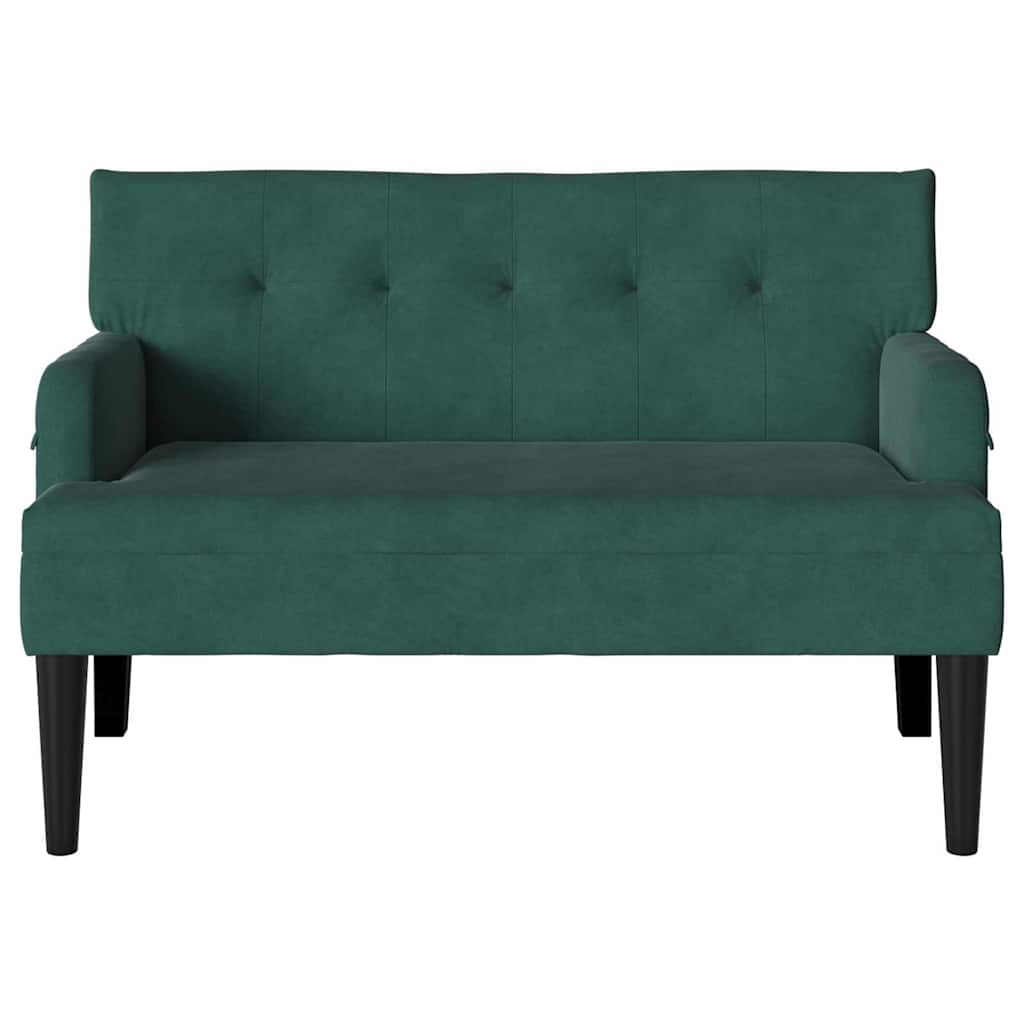 Chesterfield Bank Donkergroen 112 x 65,5 x 75 cm Fluweel is nu te koop bij PeponiXL, paradijselijk wonen!