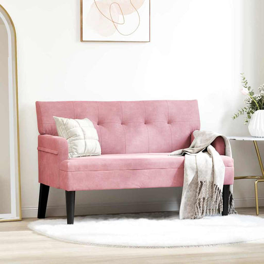 Chesterfield Bank Roze 112 x 65,5 x 75 cm Fluweel is nu te koop bij PeponiXL, paradijselijk wonen!