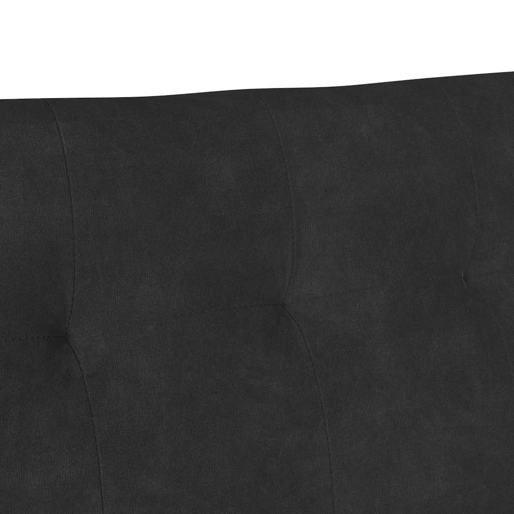 Chesterfield Bank Zwart 112 x 65,5 x 75 cm Fluweel is nu te koop bij PeponiXL, paradijselijk wonen!