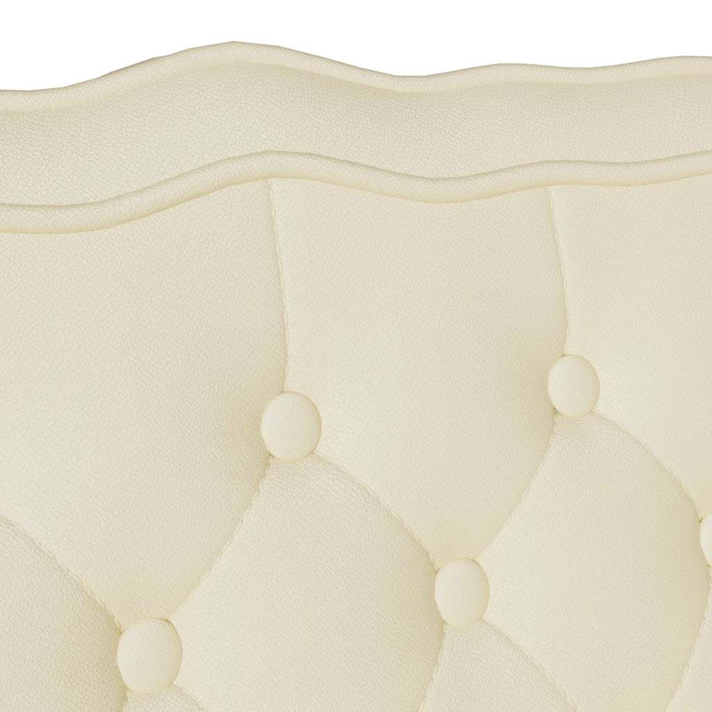 Chesterfield Bank Crème 119,5 x 64,5 x 75 cm Nep Leer is nu te koop bij PeponiXL, paradijselijk wonen!