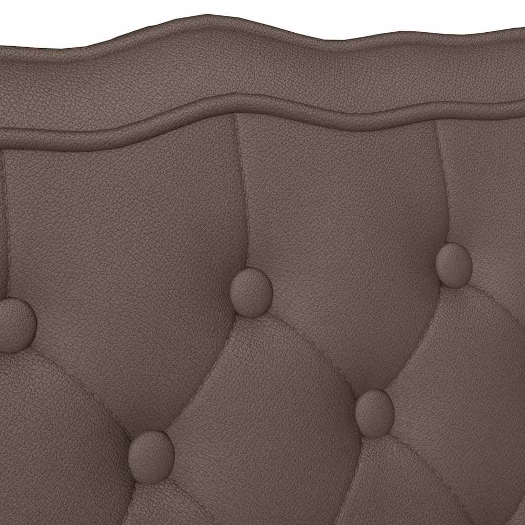 Chesterfield Bank Bruin 119.5 x 64.5 x 75 cm Nep Leer is nu te koop bij PeponiXL, paradijselijk wonen!