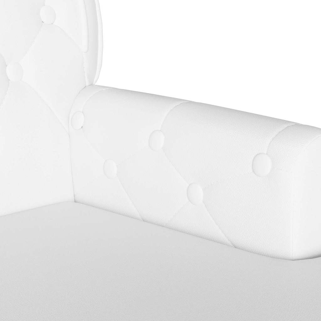 Chesterfield Bank Wit 119,5 x 64,5 x 75 cm Nep Leer is nu te koop bij PeponiXL, paradijselijk wonen!