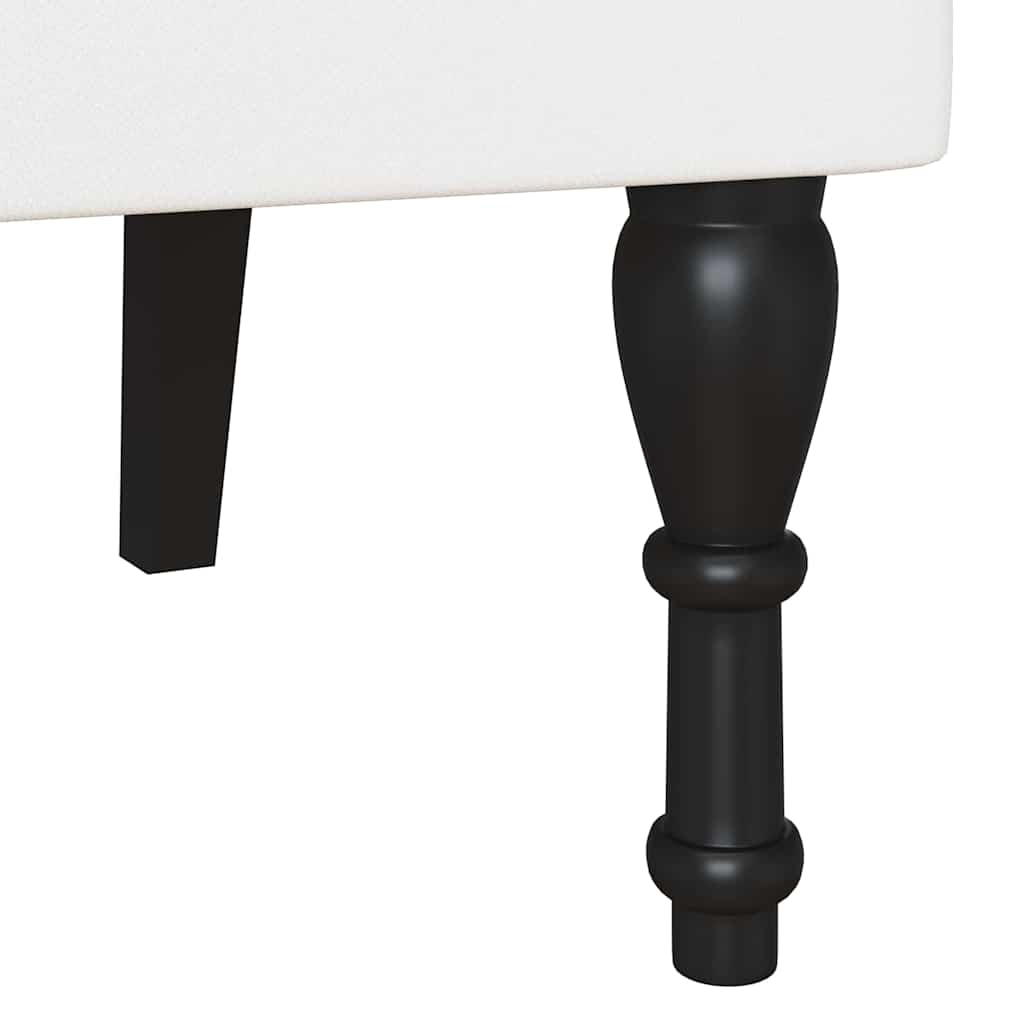 Chesterfield Bank Wit 119,5 x 64,5 x 75 cm Nep Leer is nu te koop bij PeponiXL, paradijselijk wonen!