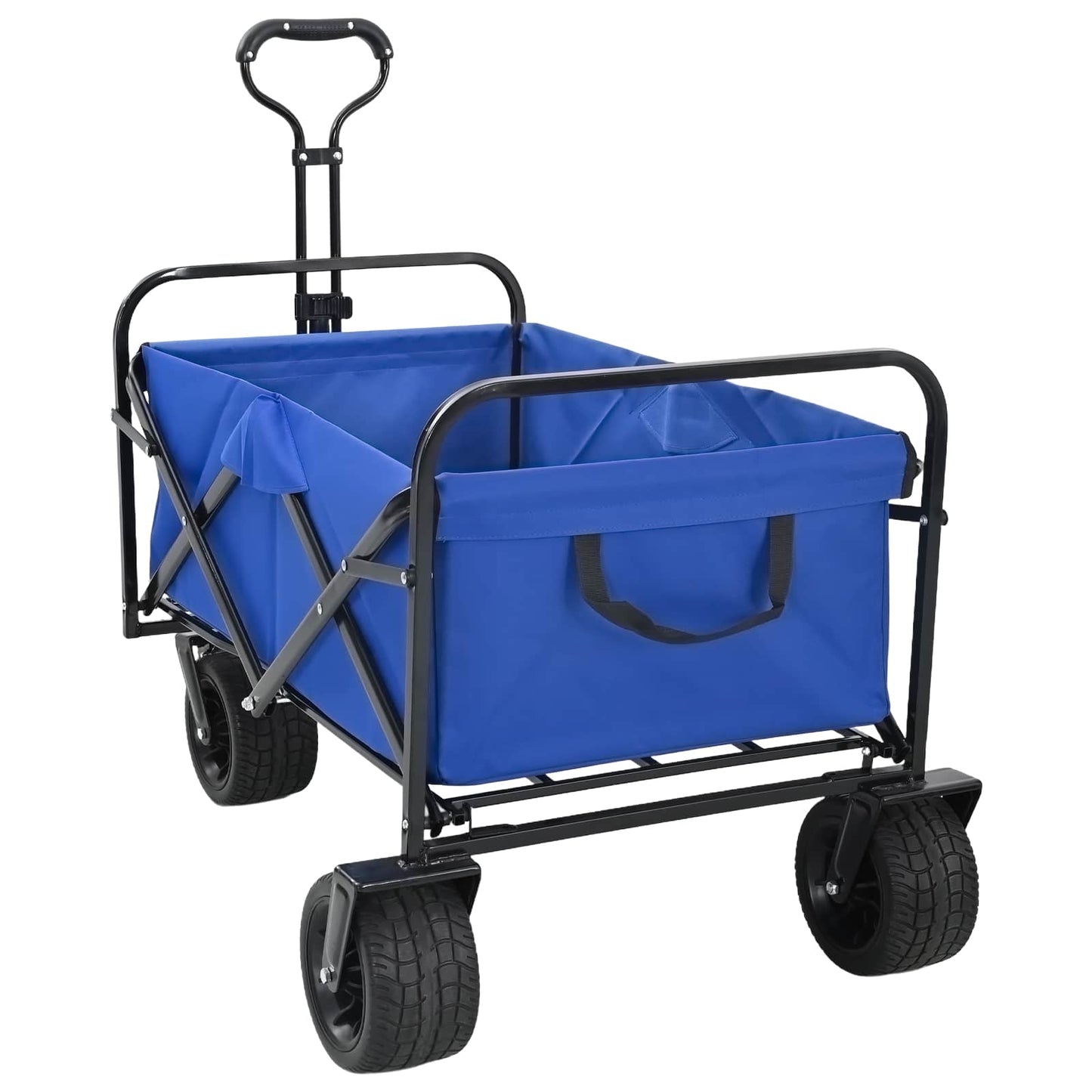 Opvouwbare Wagen Blauw 89 x 63 x 96 cm is nu te koop bij PeponiXL, paradijselijk wonen!