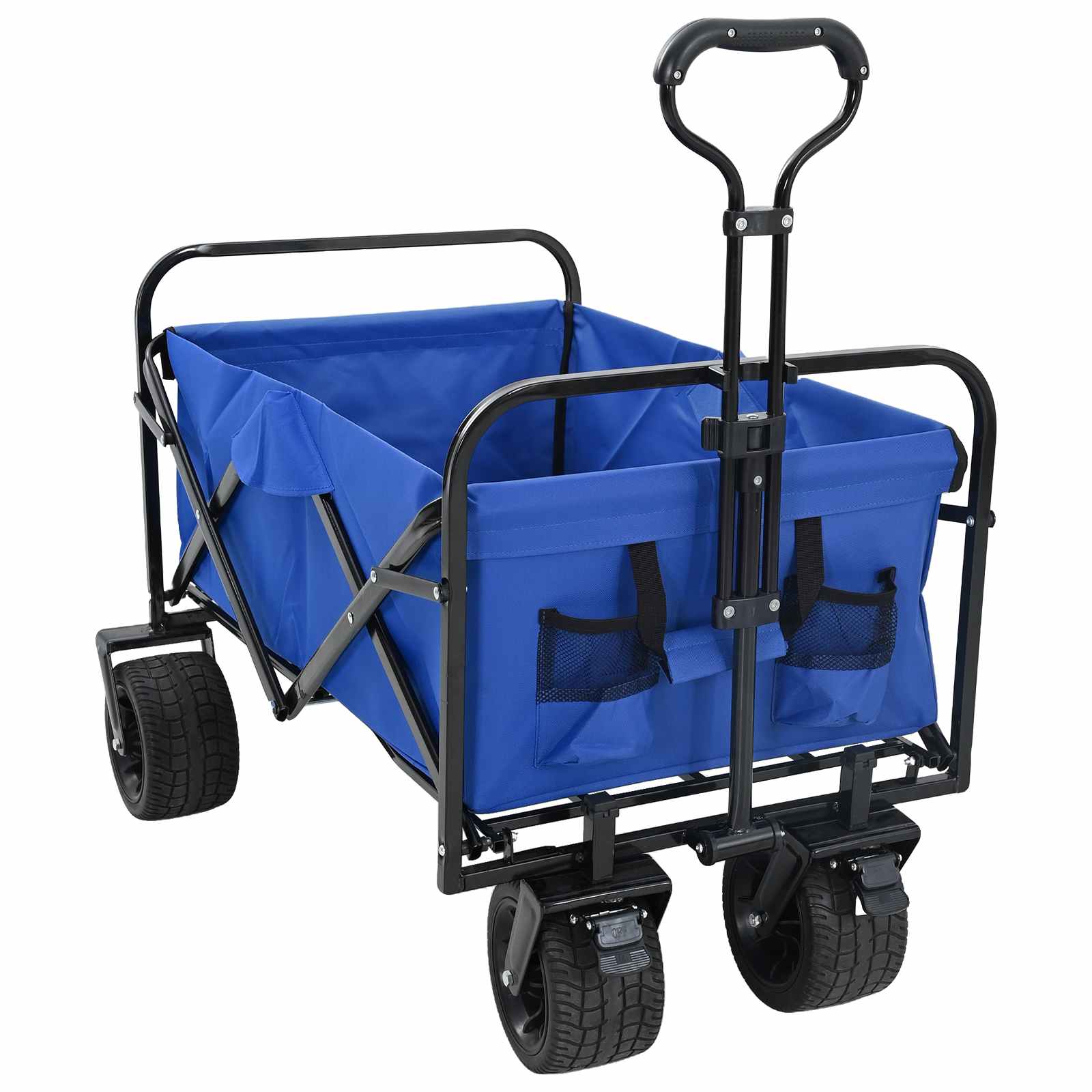 Opvouwbare Wagen Blauw 89 x 63 x 96 cm is nu te koop bij PeponiXL, paradijselijk wonen!