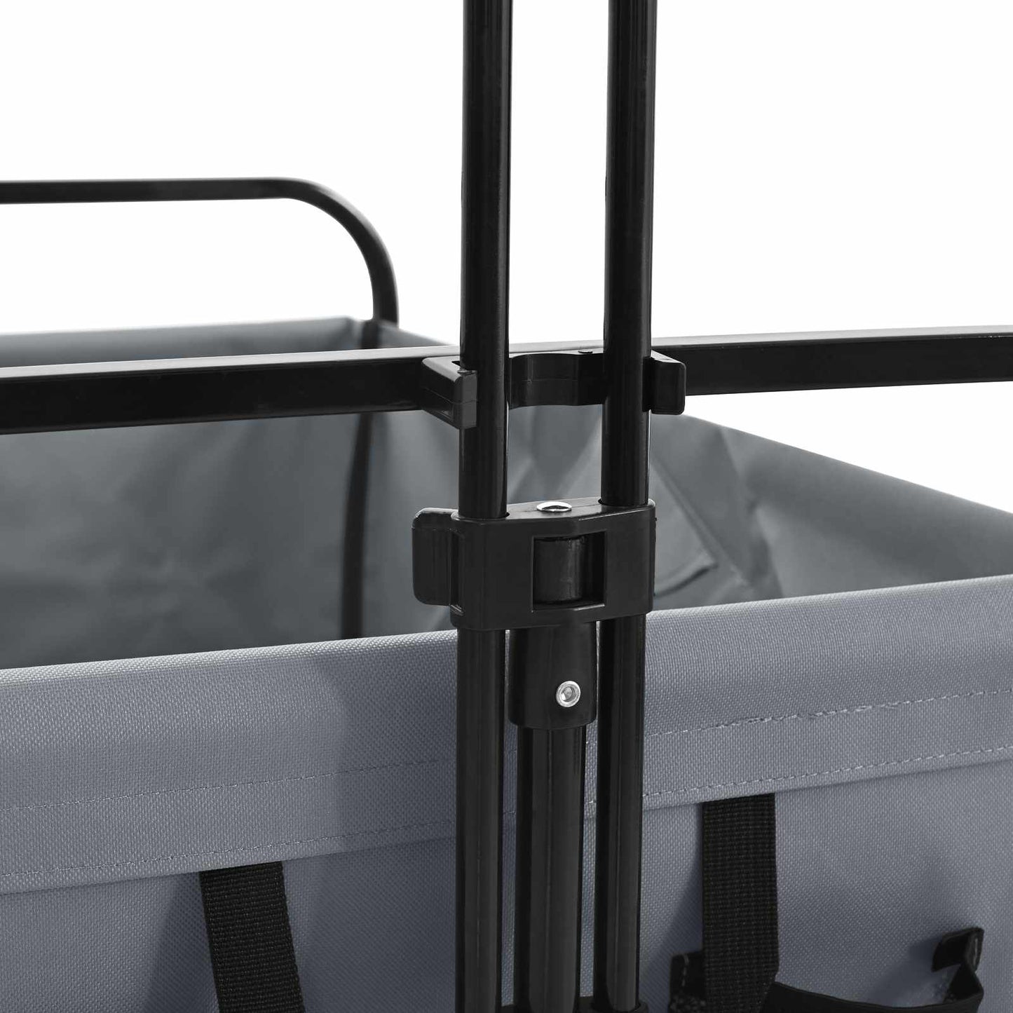 Vouwbare Handtrolley Grijs 89 x 63 x 96 cm is nu te koop bij PeponiXL, paradijselijk wonen!