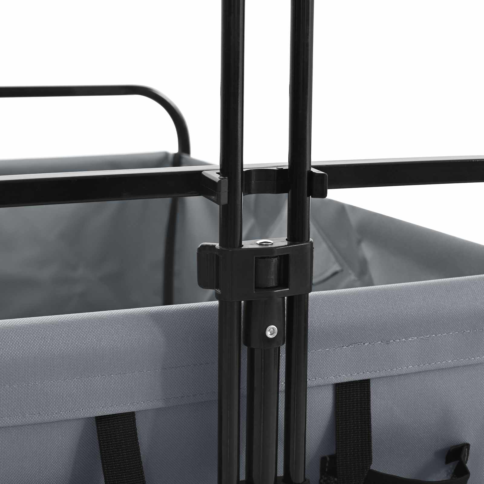 Vouwbare Handtrolley Grijs 89 x 63 x 96 cm is nu te koop bij PeponiXL, paradijselijk wonen!