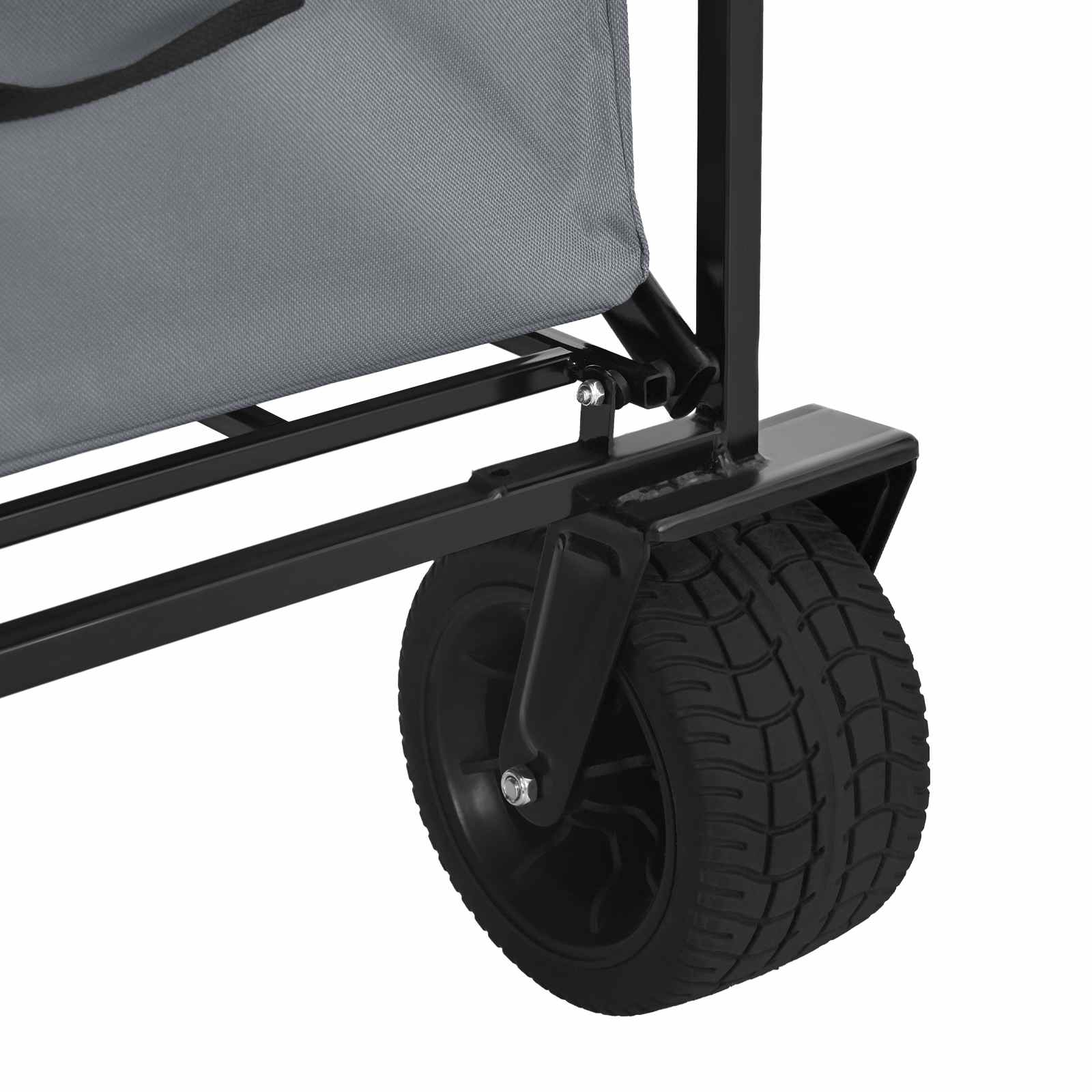 Vouwbare Handtrolley Grijs 89 x 63 x 96 cm is nu te koop bij PeponiXL, paradijselijk wonen!
