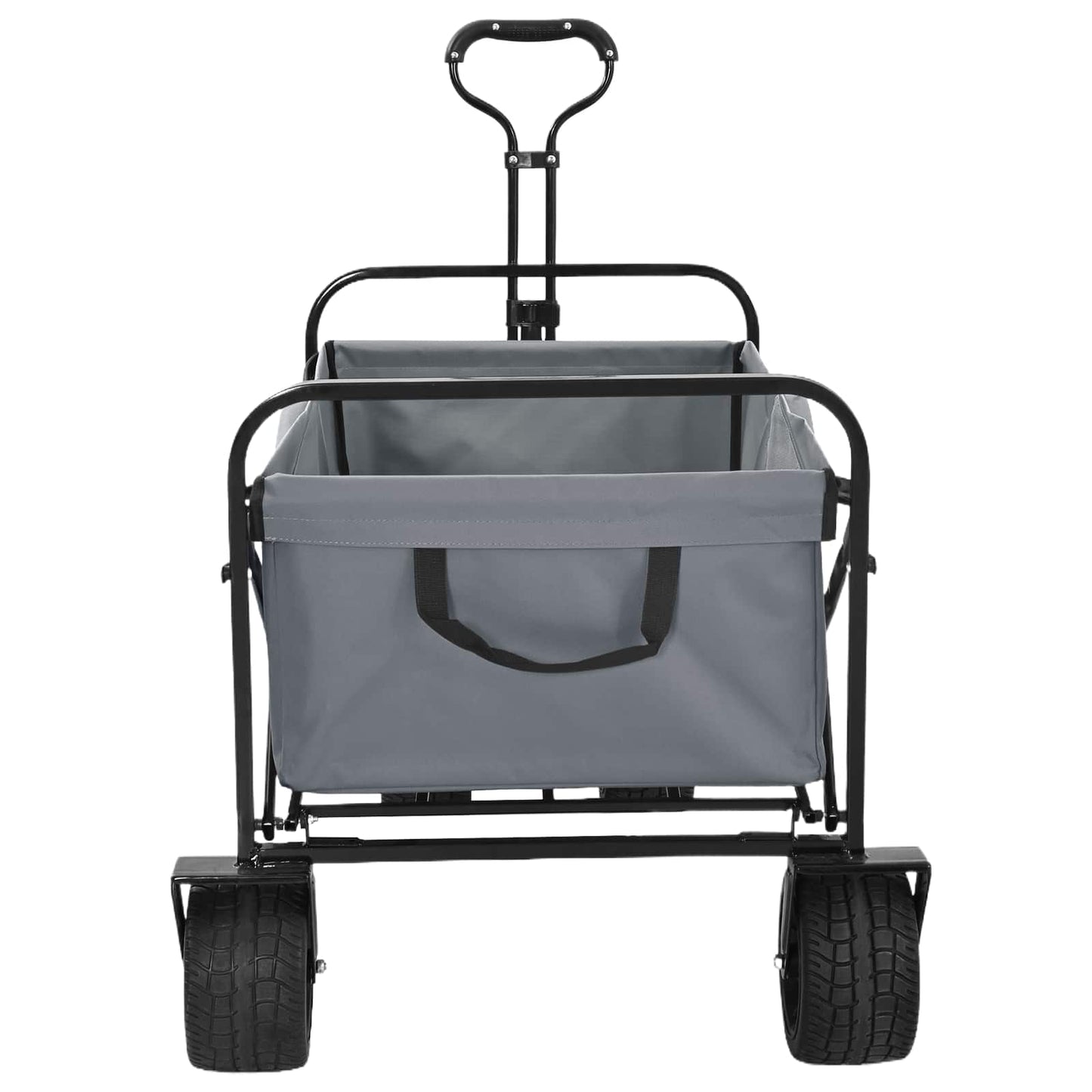 Vouwbare Handtrolley Grijs 89 x 63 x 96 cm is nu te koop bij PeponiXL, paradijselijk wonen!
