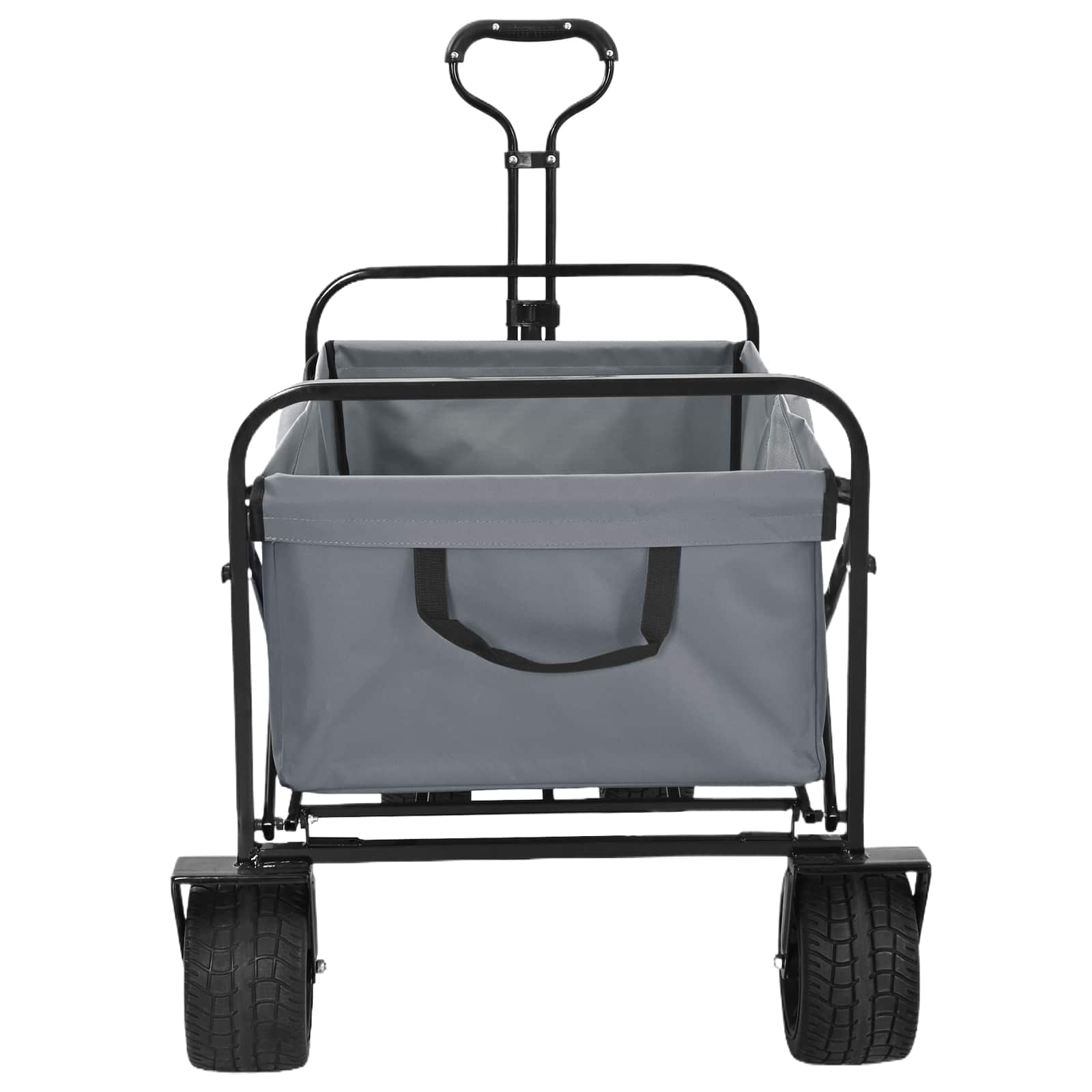 Vouwbare Handtrolley Grijs 89 x 63 x 96 cm is nu te koop bij PeponiXL, paradijselijk wonen!