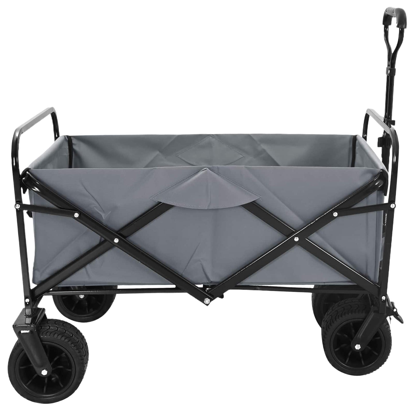 Vouwbare Handtrolley Grijs 89 x 63 x 96 cm is nu te koop bij PeponiXL, paradijselijk wonen!
