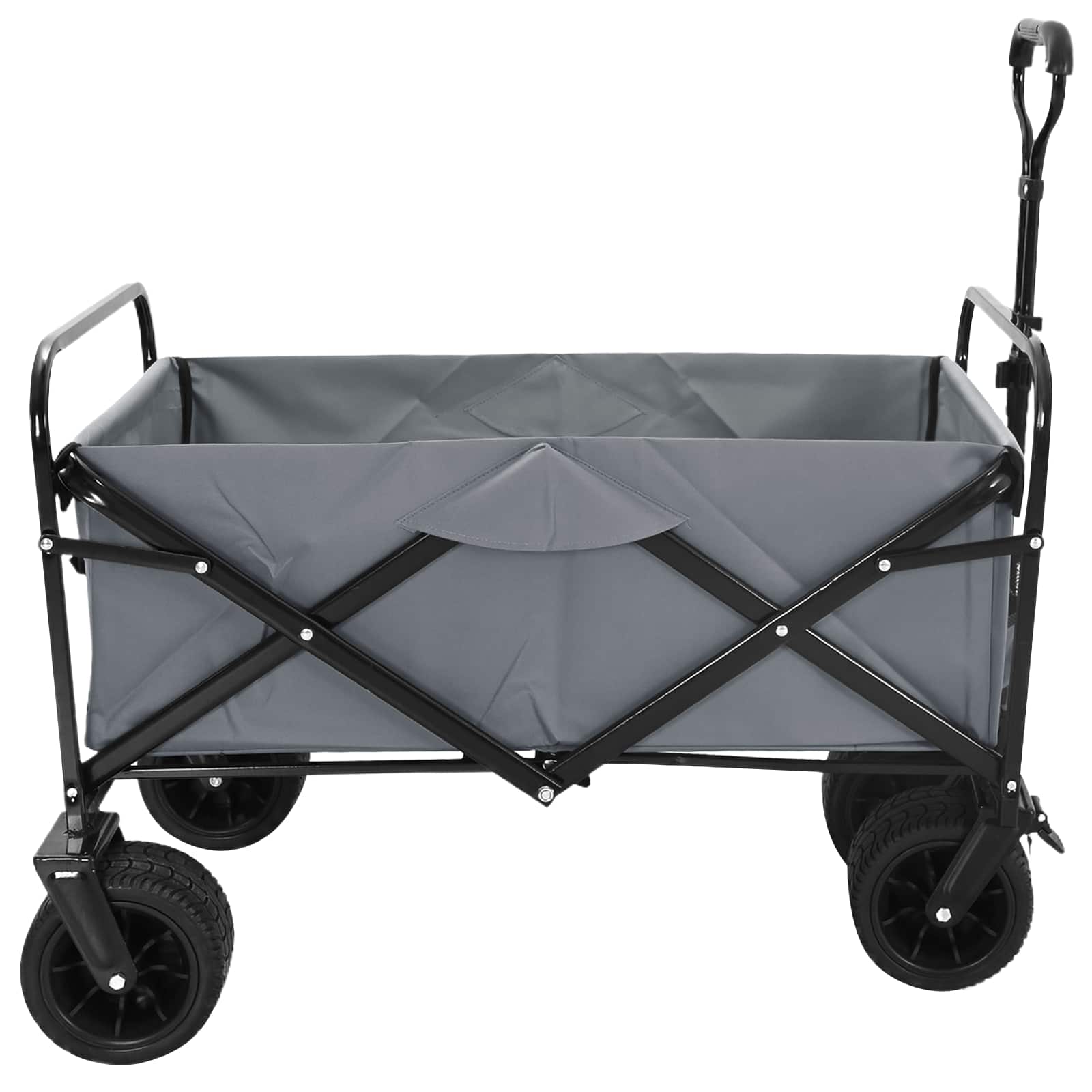 Vouwbare Handtrolley Grijs 89 x 63 x 96 cm is nu te koop bij PeponiXL, paradijselijk wonen!