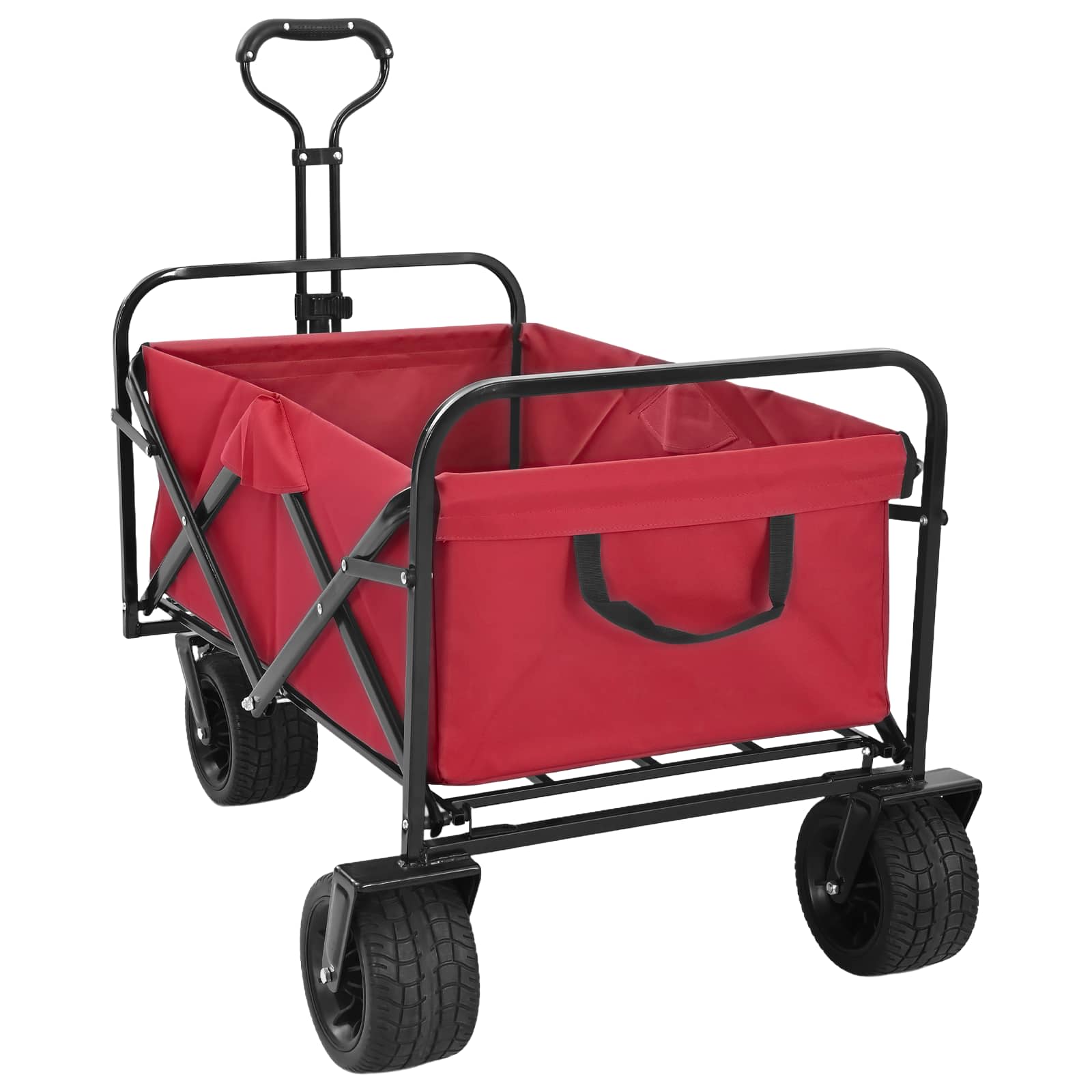 Opvouwbare Wagen Rood 89 x 63 x 96 cm Staal en polyester oxford is nu te koop bij PeponiXL, paradijselijk wonen!