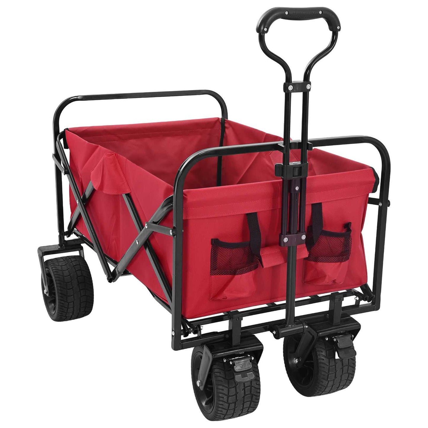 Opvouwbare Wagen Rood 89 x 63 x 96 cm Staal en polyester oxford is nu te koop bij PeponiXL, paradijselijk wonen!