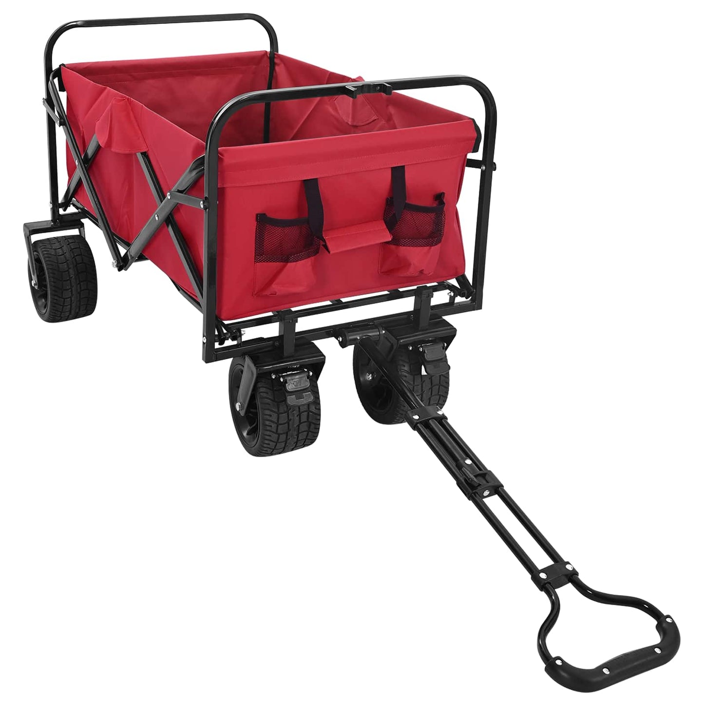 Opvouwbare Wagen Rood 89 x 63 x 96 cm Staal en polyester oxford is nu te koop bij PeponiXL, paradijselijk wonen!