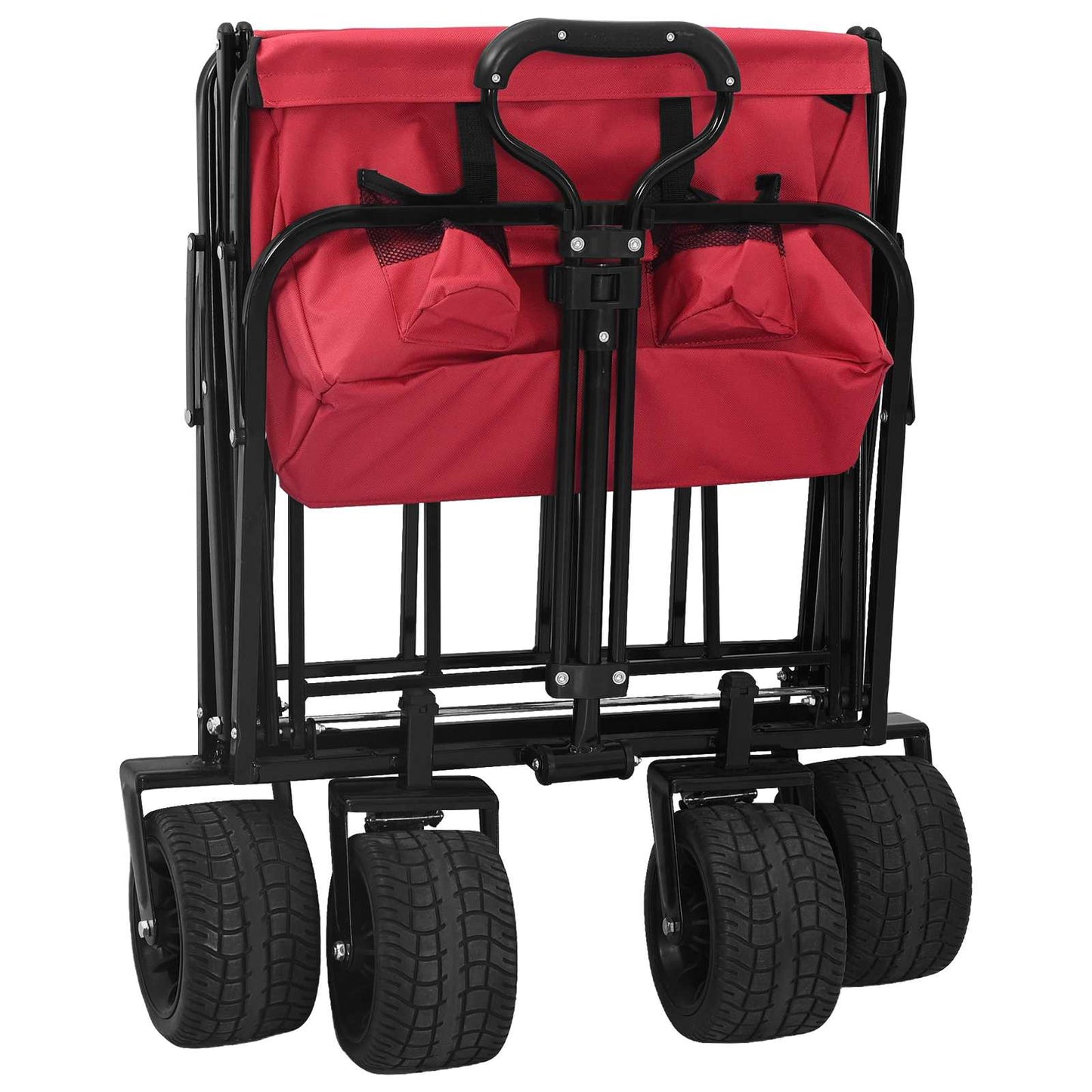 Opvouwbare Wagen Rood 89 x 63 x 96 cm Staal en polyester oxford is nu te koop bij PeponiXL, paradijselijk wonen!