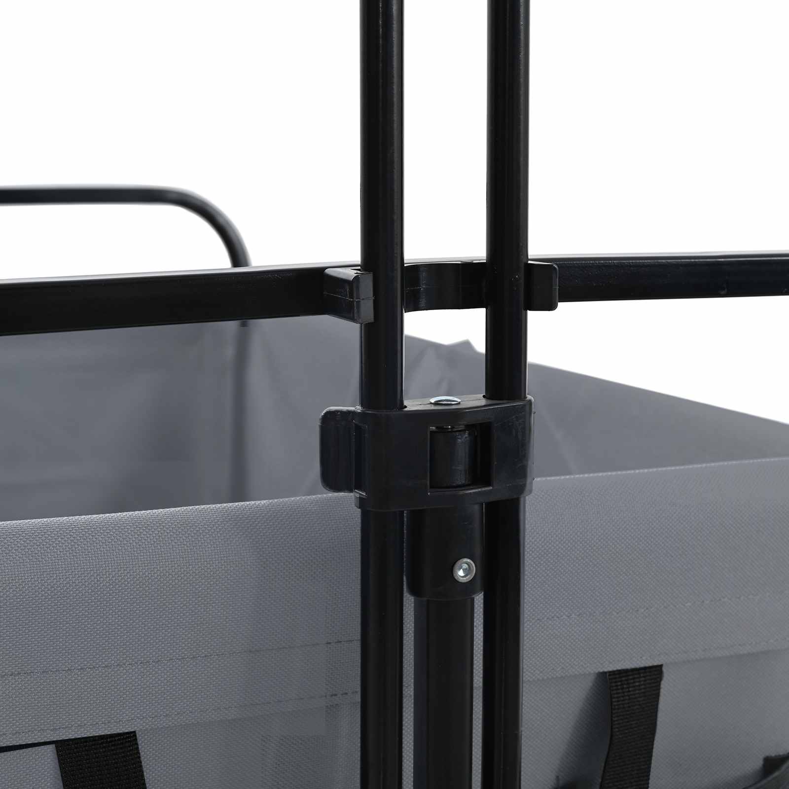 Vouwbare Handtrolley Grijs 94 x 53 x 99 cm Oxford Stof is nu te koop bij PeponiXL, paradijselijk wonen!