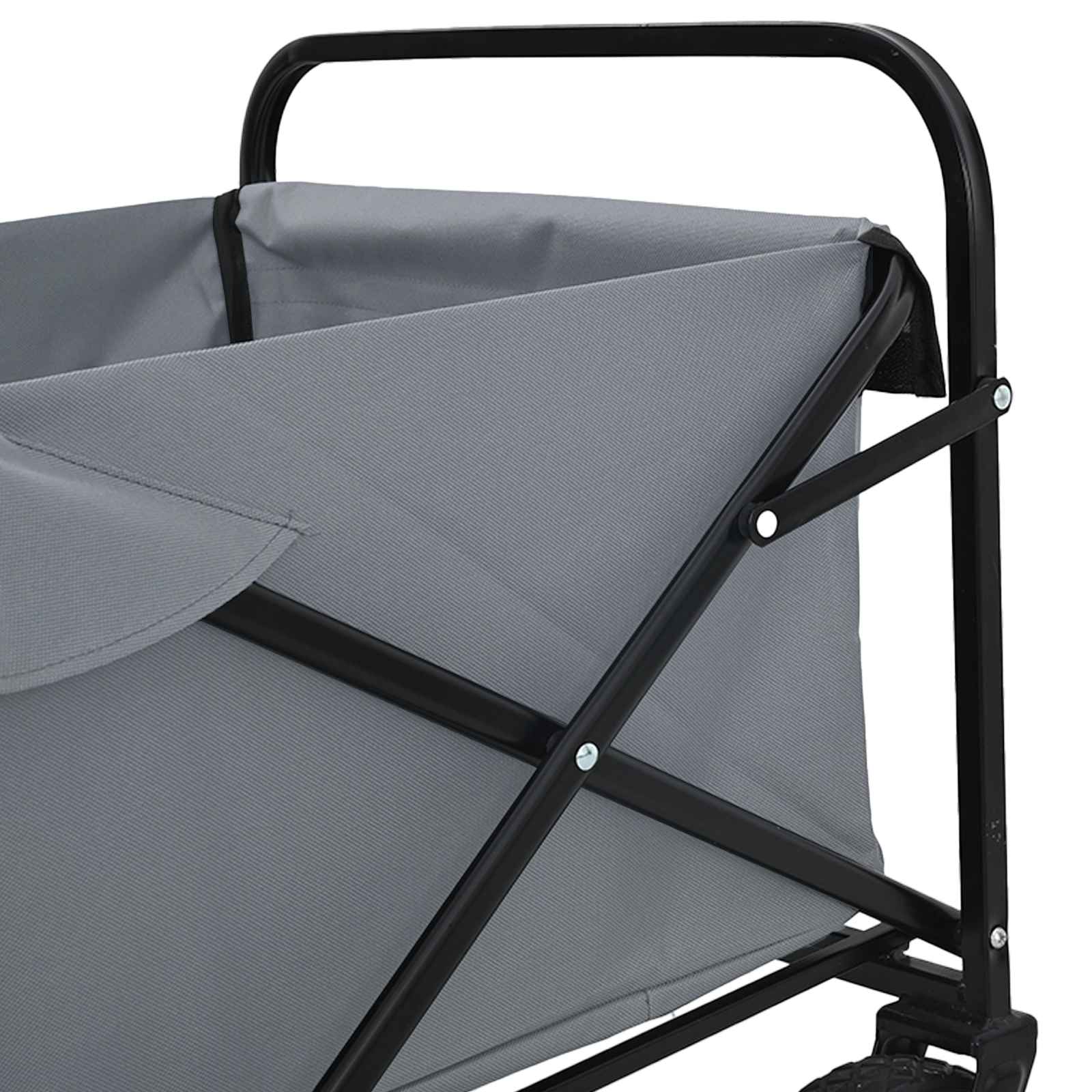 Vouwbare Handtrolley Grijs 94 x 53 x 99 cm Oxford Stof is nu te koop bij PeponiXL, paradijselijk wonen!