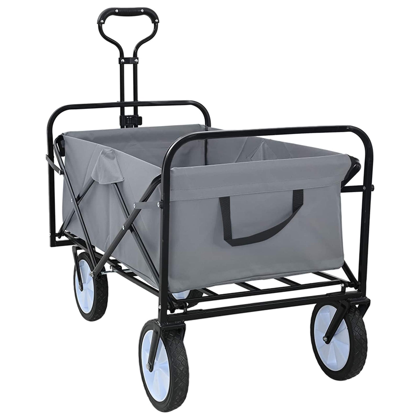 Vouwbare Handtrolley Grijs 94 x 53 x 99 cm Oxford Stof is nu te koop bij PeponiXL, paradijselijk wonen!