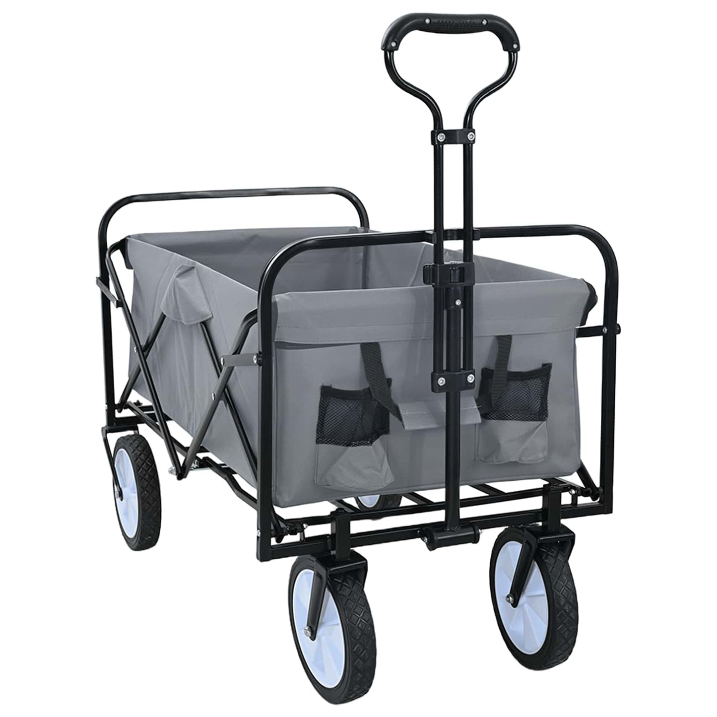 Vouwbare Handtrolley Grijs 94 x 53 x 99 cm Oxford Stof is nu te koop bij PeponiXL, paradijselijk wonen!