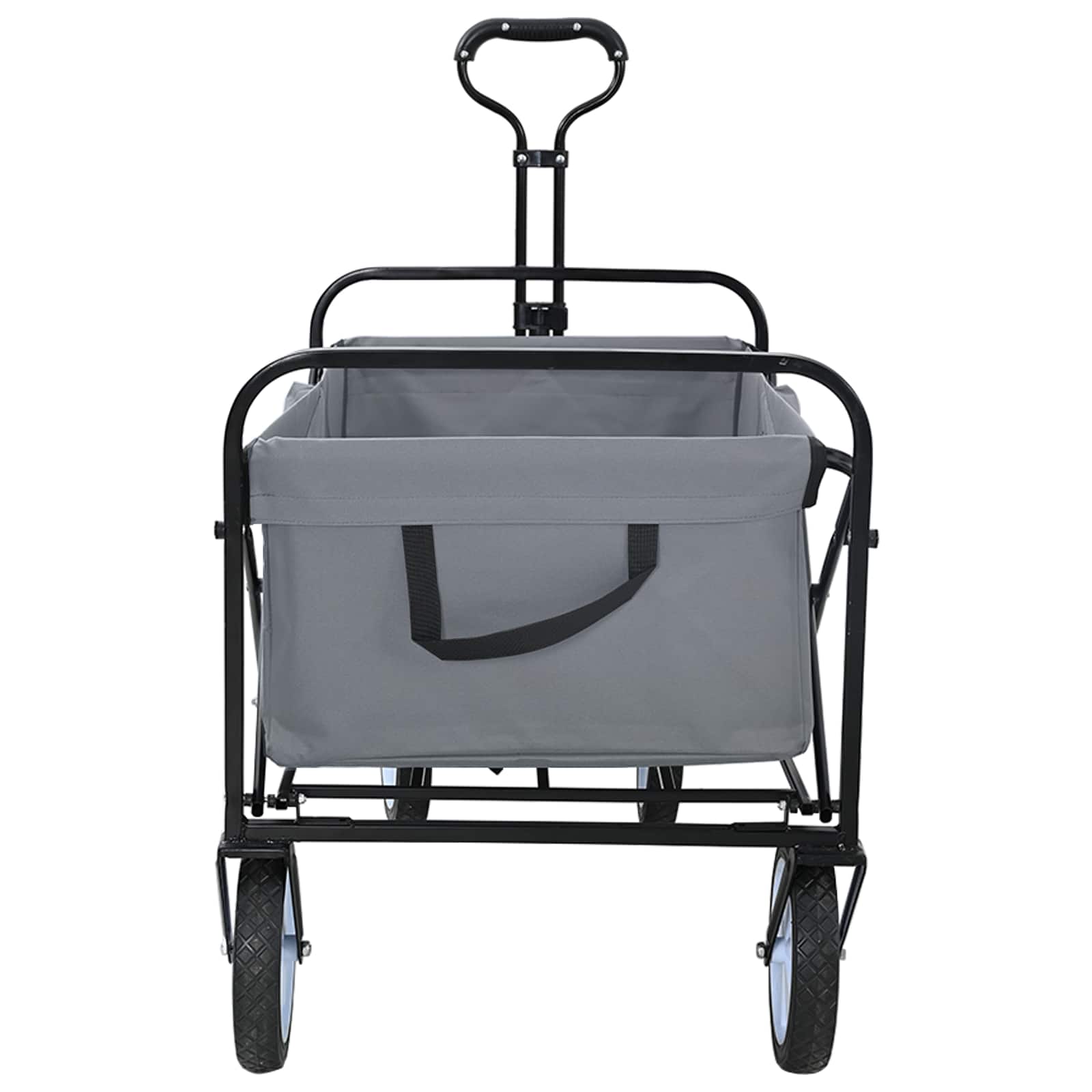 Vouwbare Handtrolley Grijs 94 x 53 x 99 cm Oxford Stof is nu te koop bij PeponiXL, paradijselijk wonen!