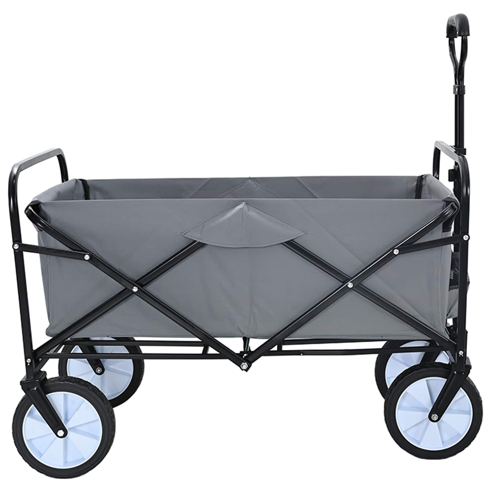 Vouwbare Handtrolley Grijs 94 x 53 x 99 cm Oxford Stof is nu te koop bij PeponiXL, paradijselijk wonen!