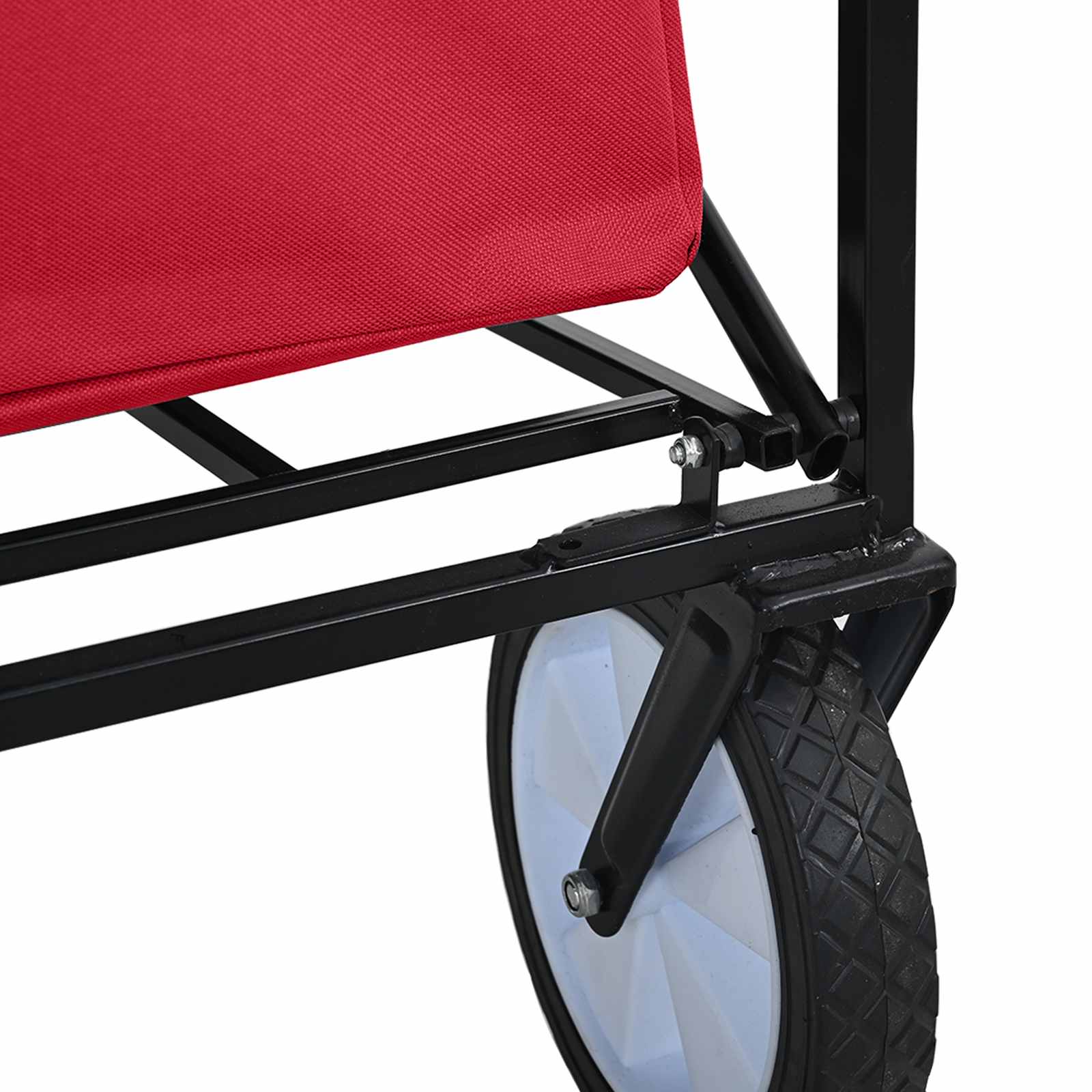 Vouwbare Handtrolley Rood 94 x 53 x 99 cm Oxford Stof is nu te koop bij PeponiXL, paradijselijk wonen!