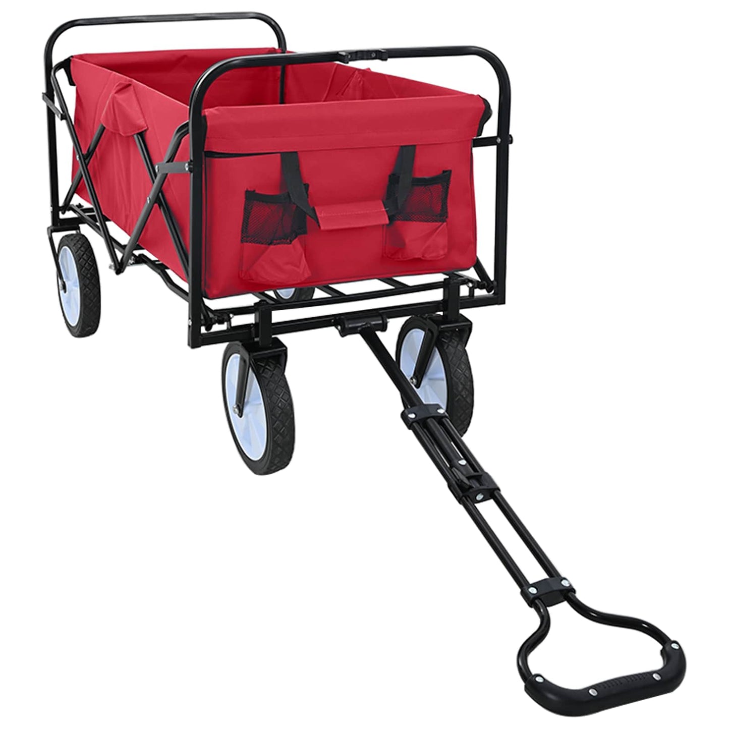Vouwbare Handtrolley Rood 94 x 53 x 99 cm Oxford Stof is nu te koop bij PeponiXL, paradijselijk wonen!