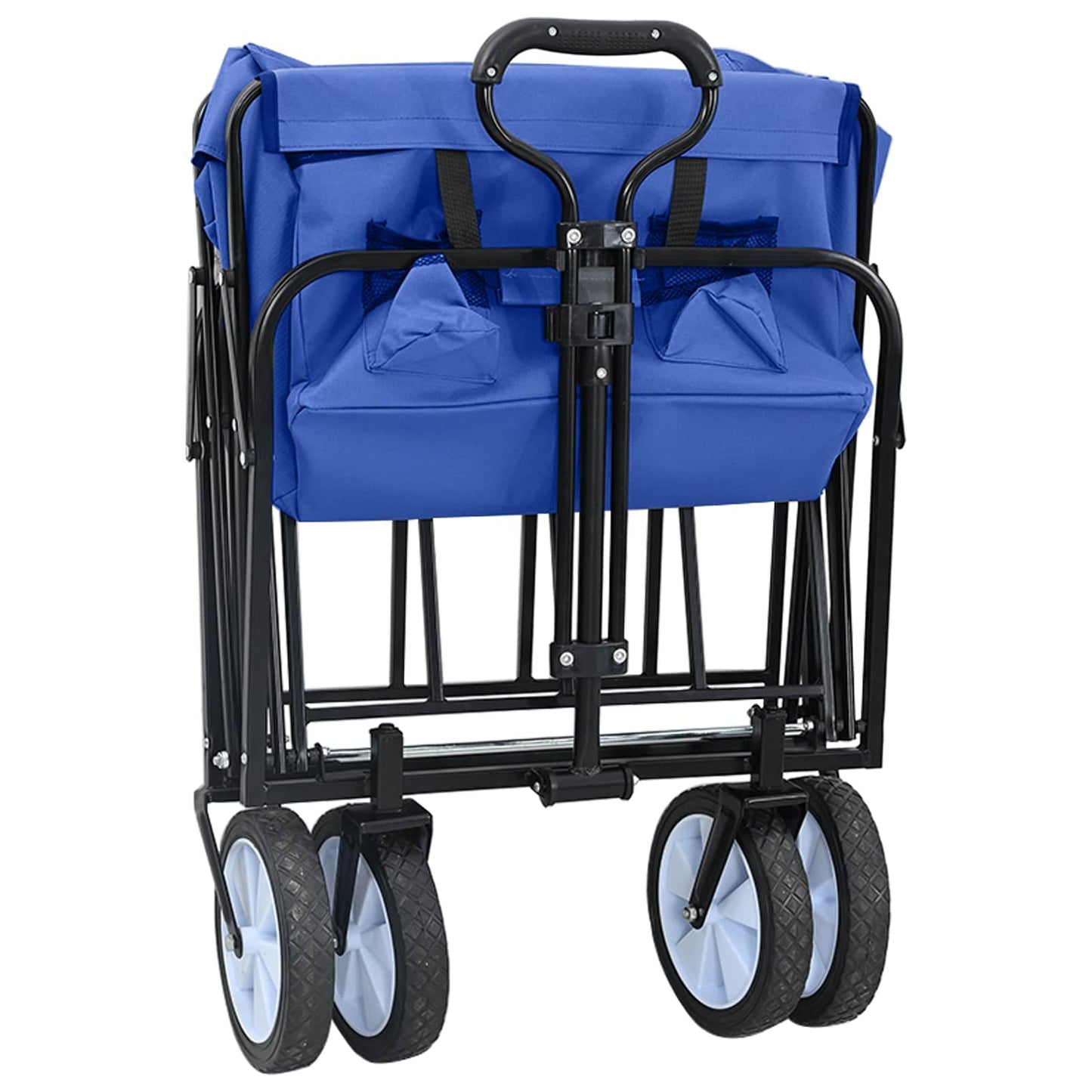 Vouwbare Handtrolley Blauw 94 x 53 x 99 cm Oxford Stof is nu te koop bij PeponiXL, paradijselijk wonen!