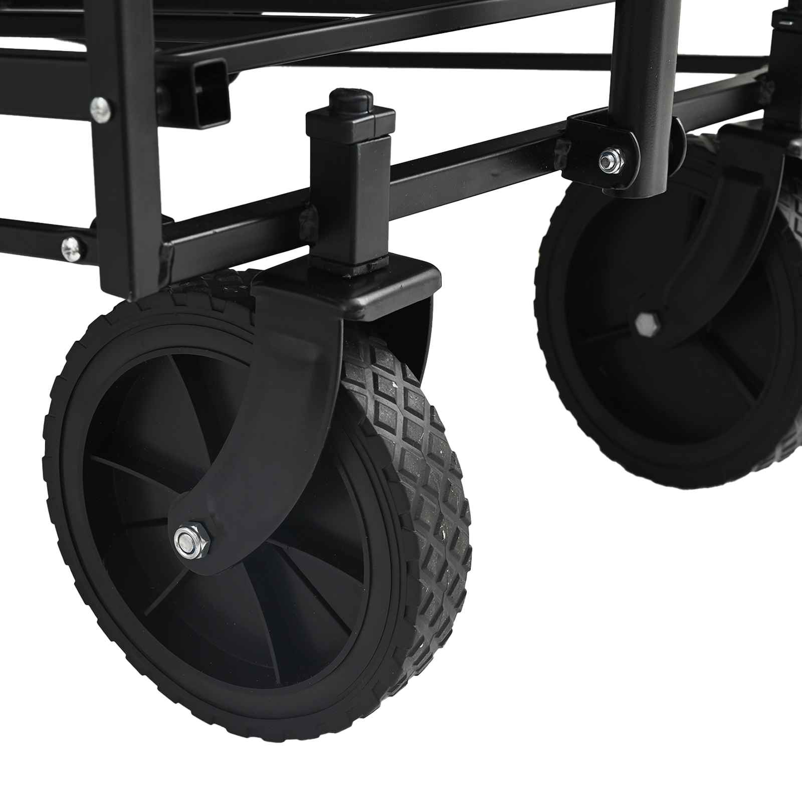 Vouwbare Handtrolley Zwart 105 x 56.5 x 116 cm Oxford Stof is nu te koop bij PeponiXL, paradijselijk wonen!