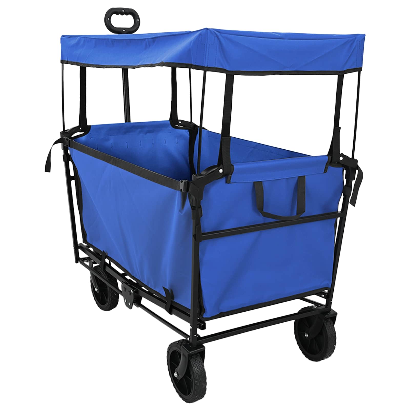 Vouwbare Handtrolley Zwart 105 x 56.5 x 116 cm Oxford Stof is nu te koop bij PeponiXL, paradijselijk wonen!